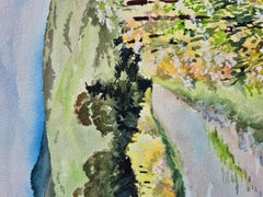 Trail from the Beach, Half Moon Bay, Original Painting