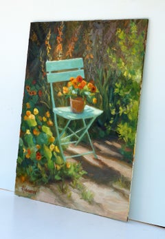 « Garden Glow », peinture à l'huile