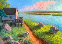 Boat House, Tonset Beach, Original Painting