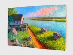 Boat House, Tonset Beach, Original Painting