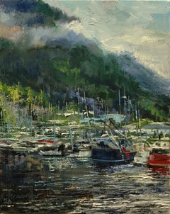 Ketchikan Marina, Oil Painting