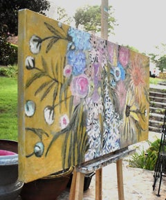 À la recherche de Flora, peinture à l'huile