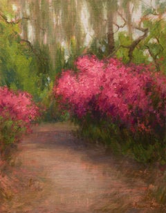 Through the Azaleas, Oil Painting