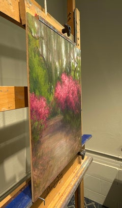 Through the Azaleas, Oil Painting