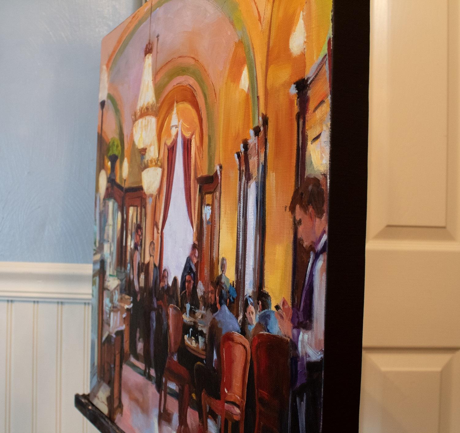 Cafe Gerbeaud - Painting by Jonelle Summerfield
