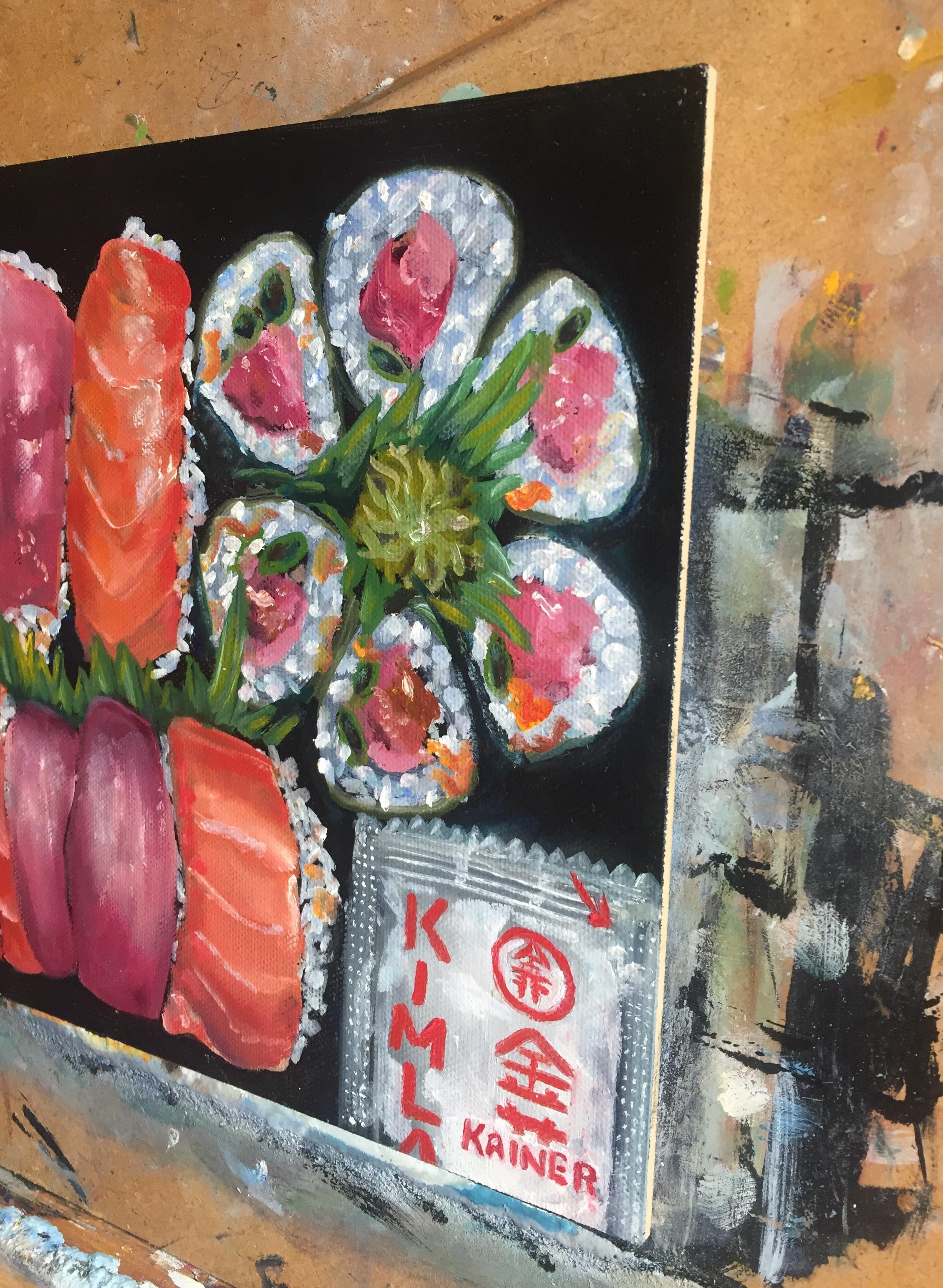 Sushi I - Painting by Kristine Kainer