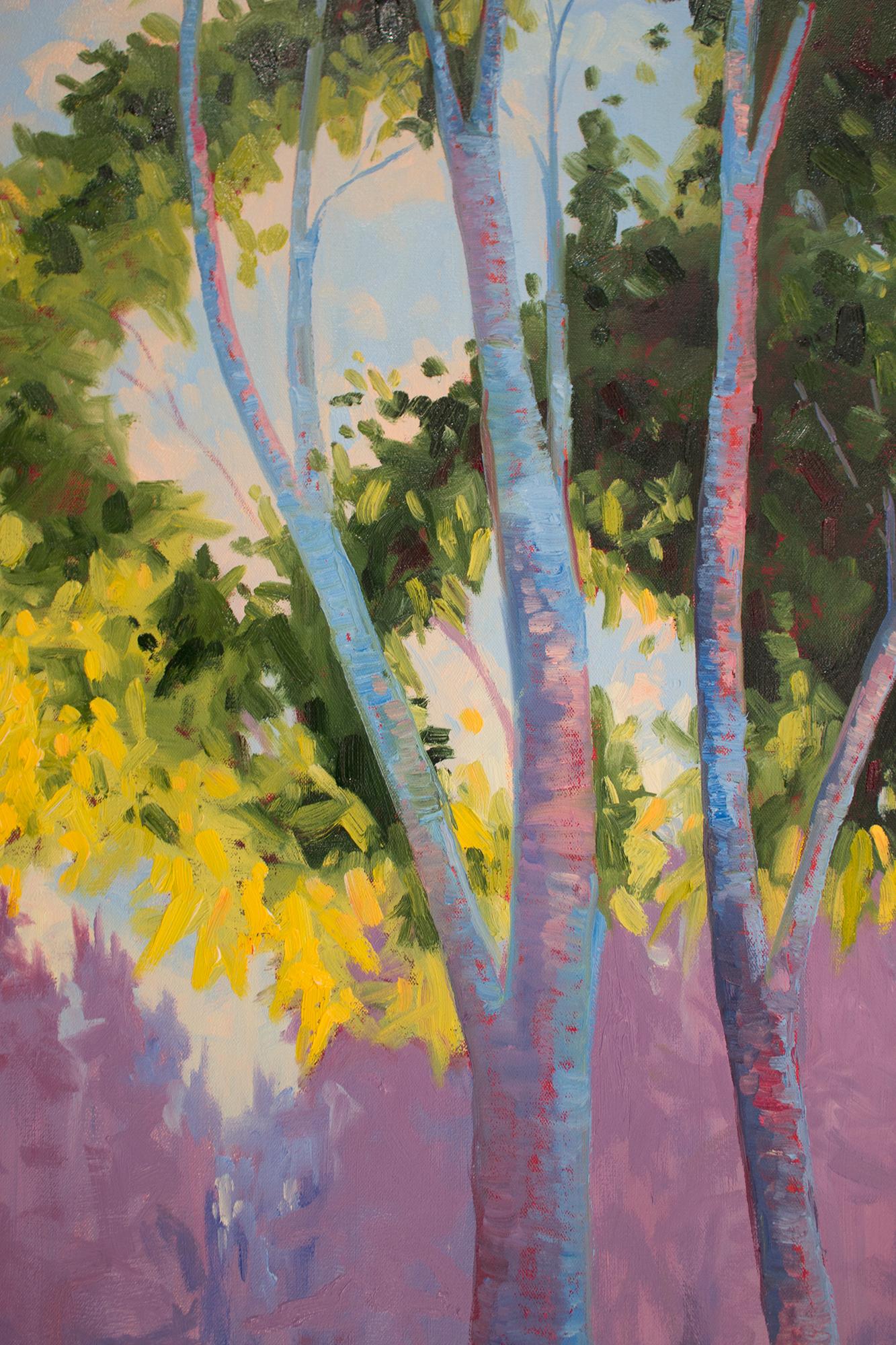 <p>Artist Comments<br />Inspired by the Aspen clones of central Oregon.</p><p>About the Artist<br />Karen E. Lewis grew up on the water, swimming, kayaking and later guiding rafting tours down the Deschutes River. She came to painting accidentally,