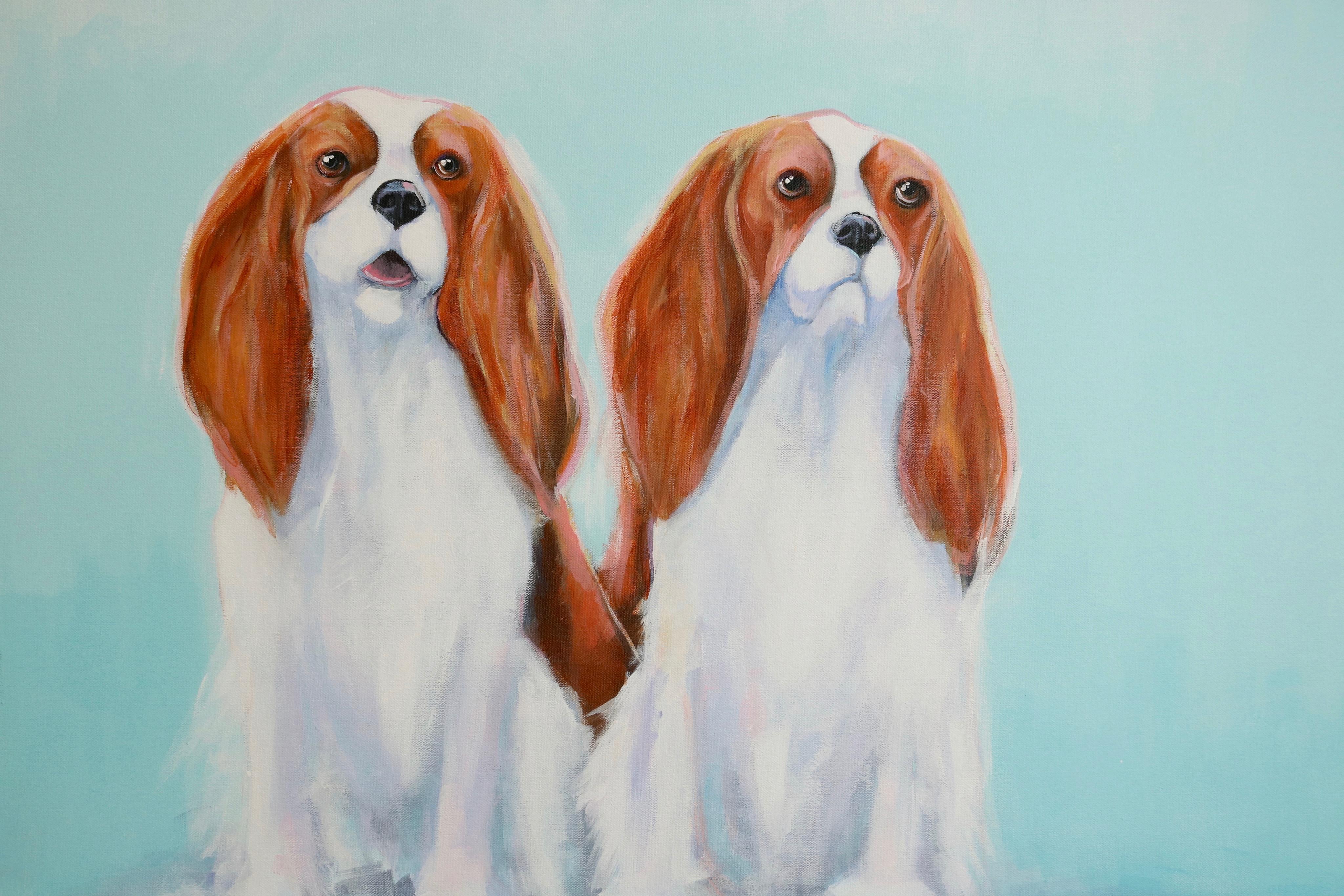 <p>Artist Comments<br />I have painted over 500 dogs and one thing I've noticed is that Cavalier King Charles Spaniels are the sweethearts of the dog world, and they often come in pairs. My guess is that they are just so wonderful that one is quite