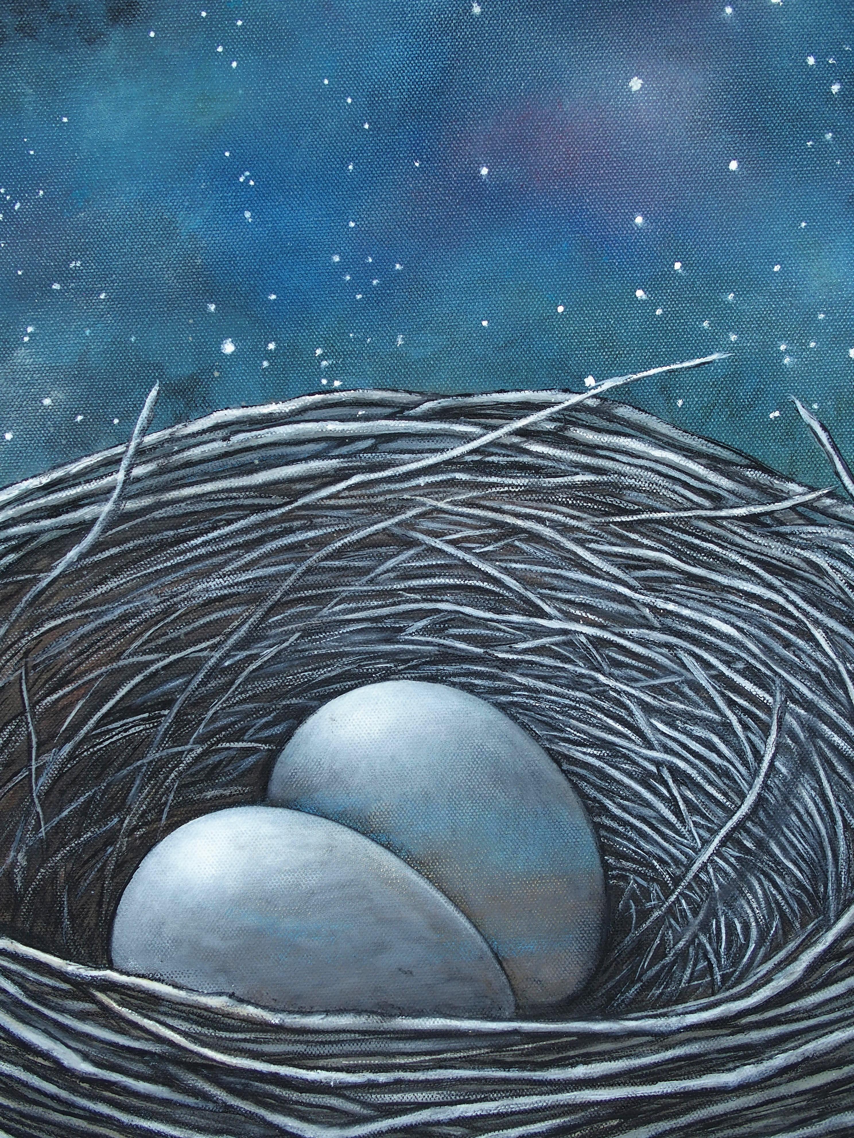 <p>Artist Comments<br />A bird's nest with a dramatic starry night sky in the background. The title is a quote from Victor Hugo. The background is continued onto the sides of the gallery wrapped canvas.</p><p>About the Artist<br />Jennifer Ross grew