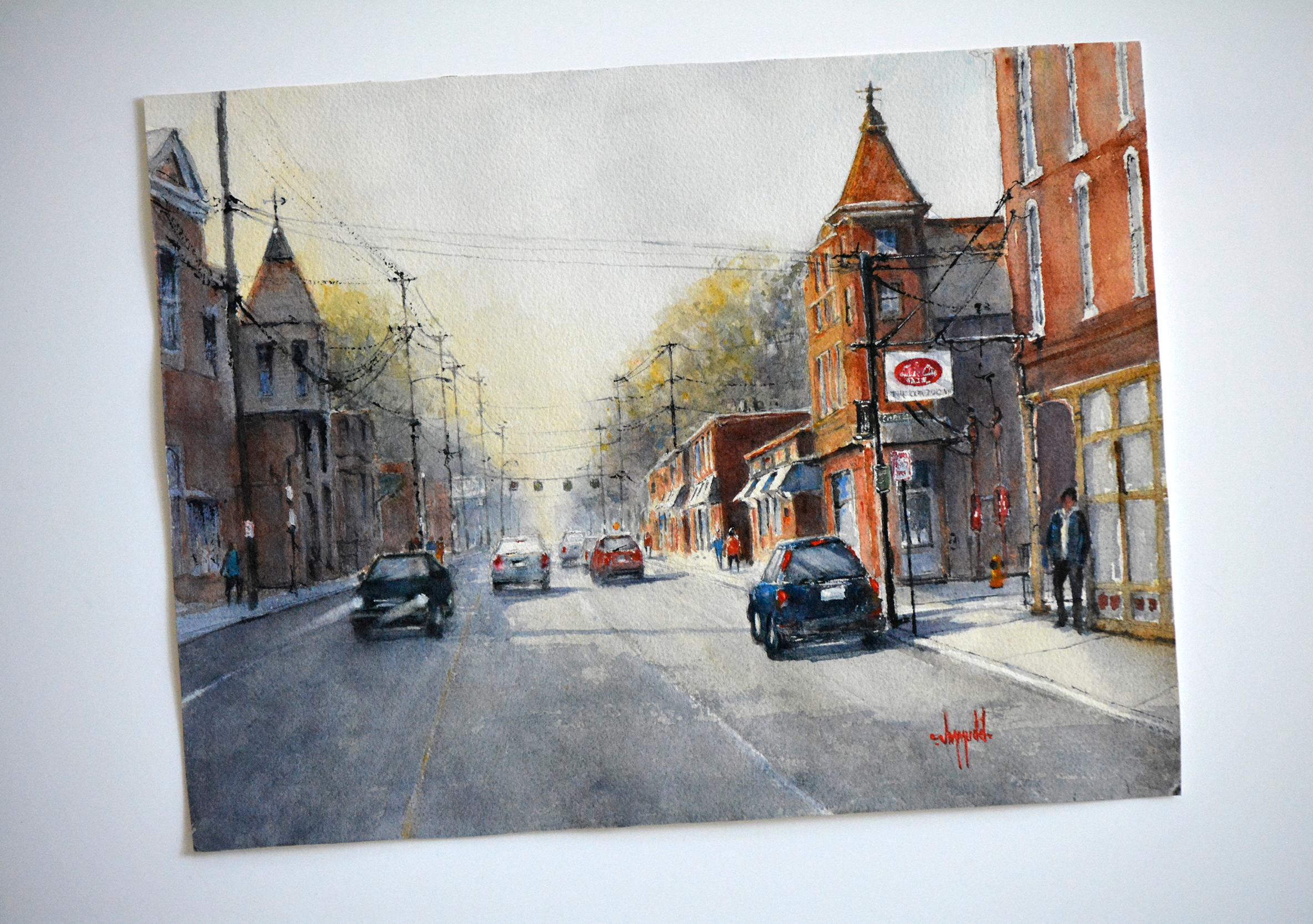 <p>Artist Comments<br>This piece is part my City Life series. It is painted with the finest professional materials and will require framing for display.</p><p>About the Artist<br>For Judy Mudd, creating a work of art means much more than simply