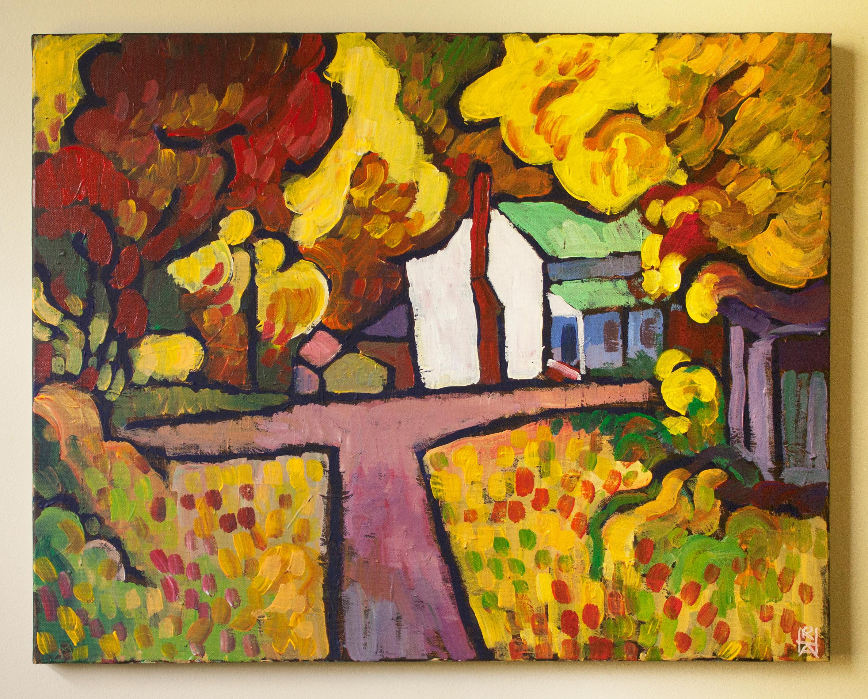 Hakes Hollow - Expressionist Painting by Robert Hofherr