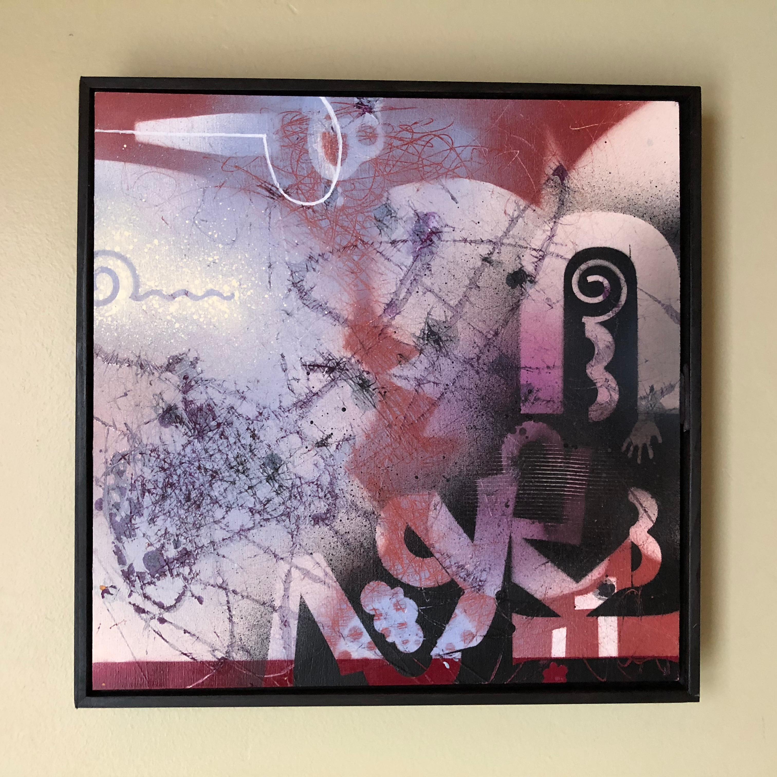 Grip (Abstrakt), Painting, von Janine Etherington