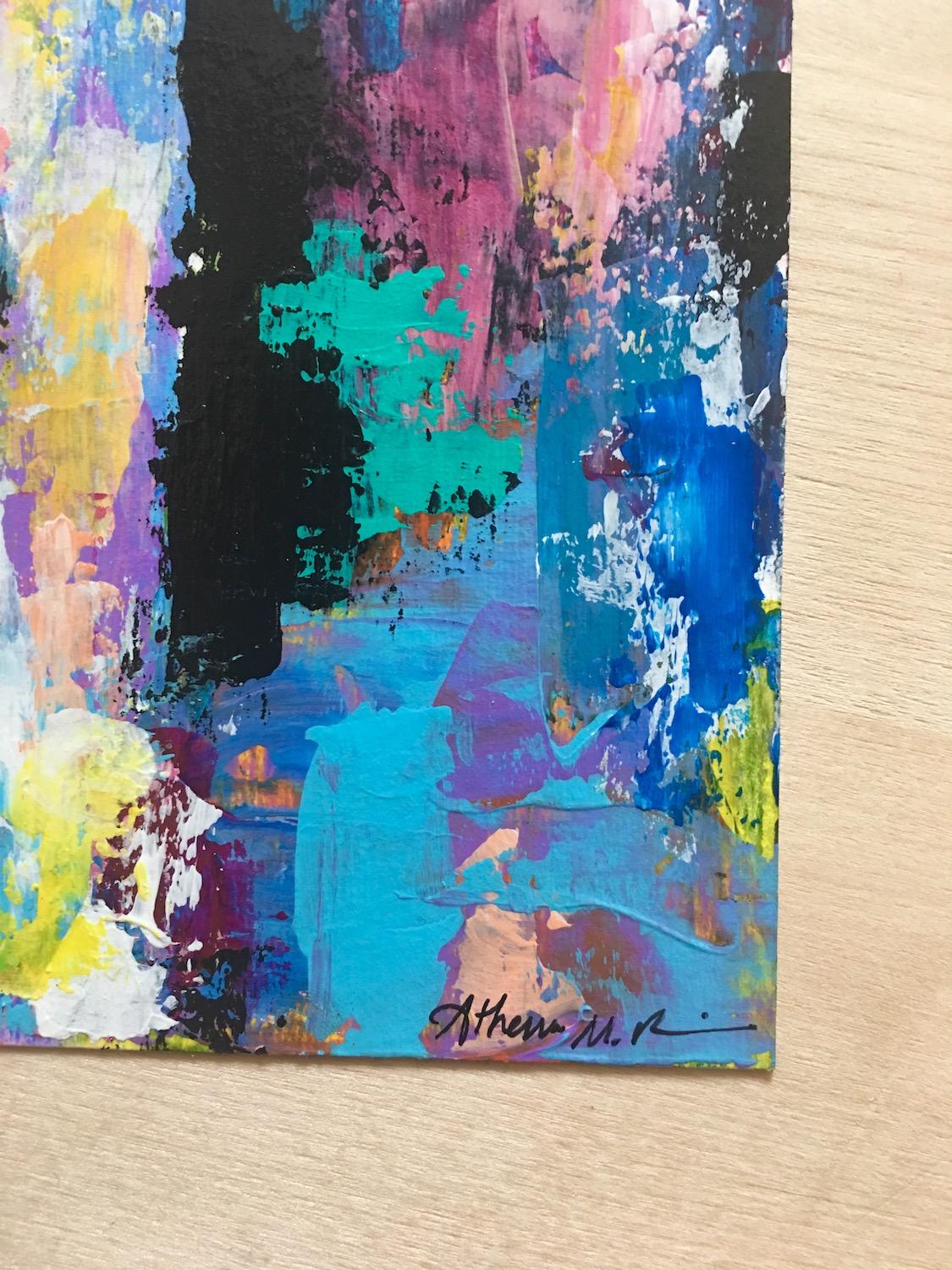 <p>Artist Comments<br>This is a bright and joyful piece that is truly magical, for the child's form appeared through no intention of my own. It wasn't until the piece was complete and I stepped back from the easel that I even noticed the young child