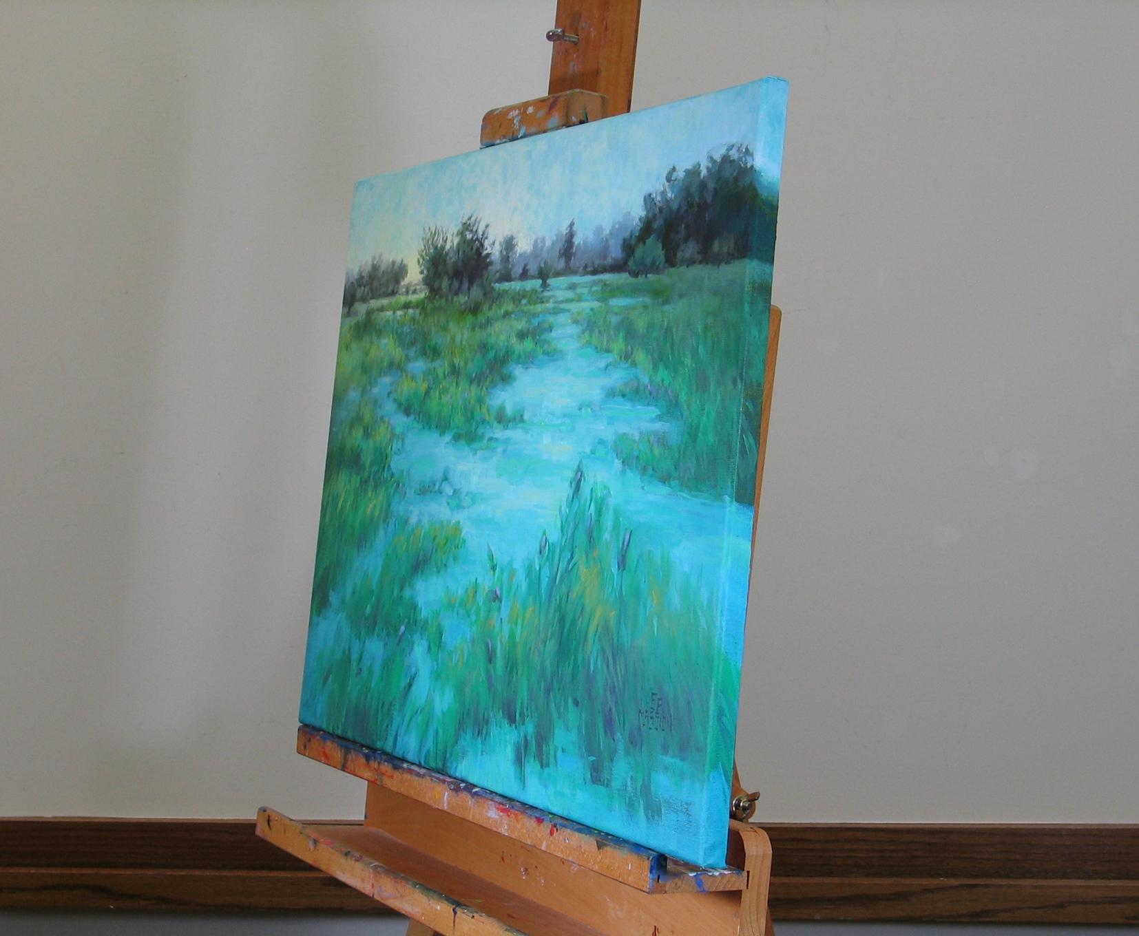 Mondo acquatico High Noon - Painting di Suzanne Massion