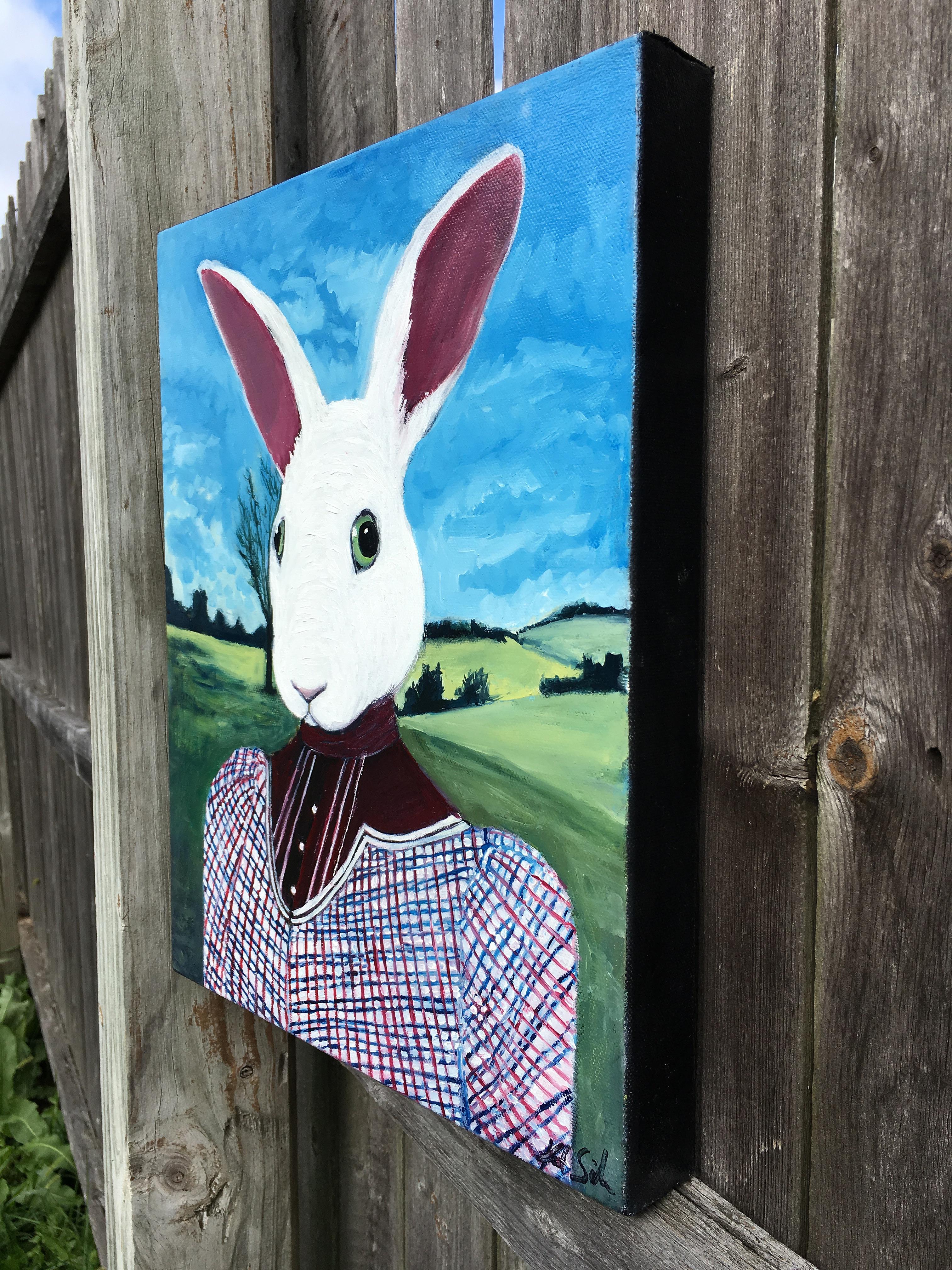 Retrato de la Señora Conejo - Painting de Kat Silver