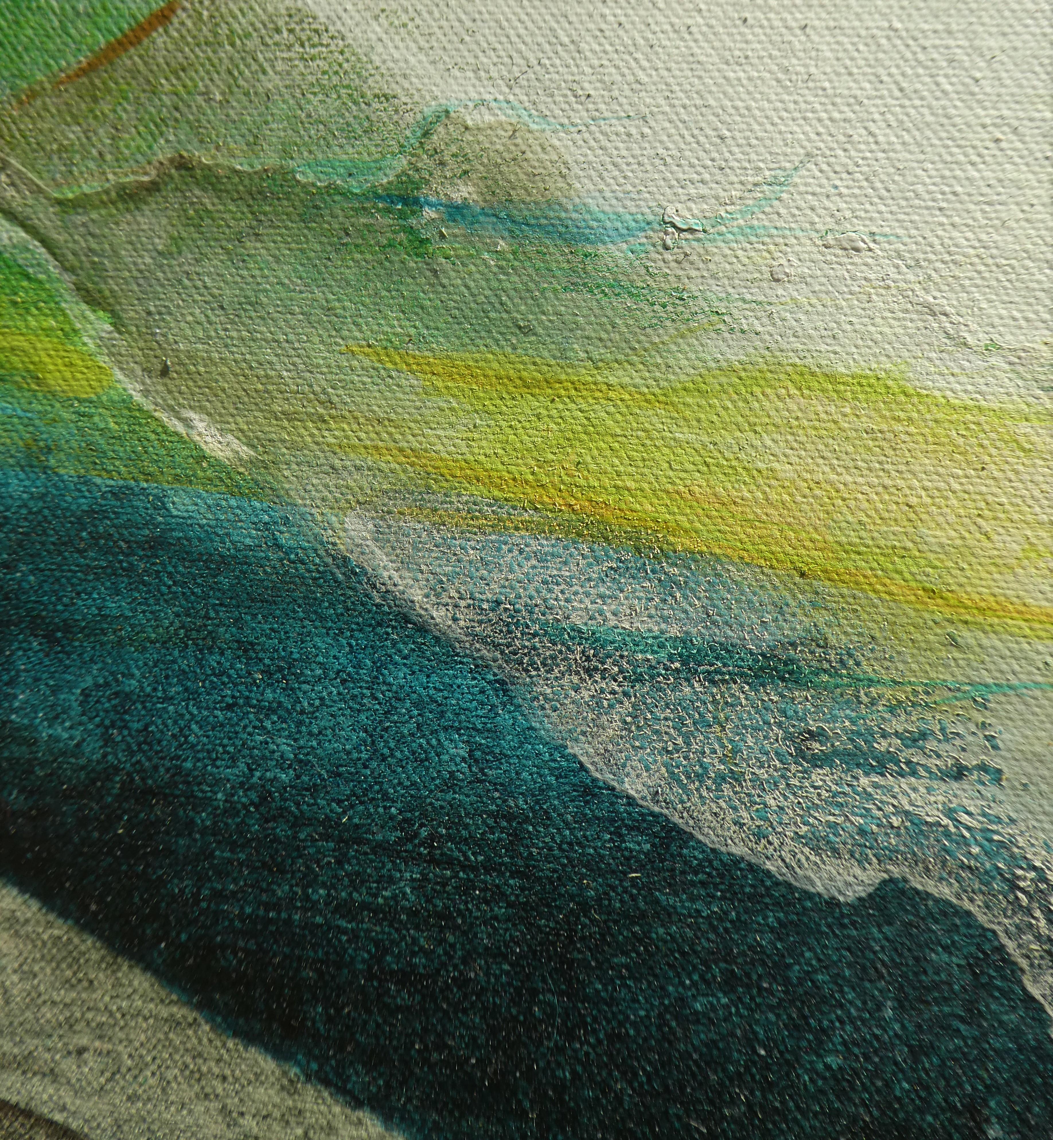 Nebbia mattutina - Abstract Painting Grigio di Dorothy Dunn