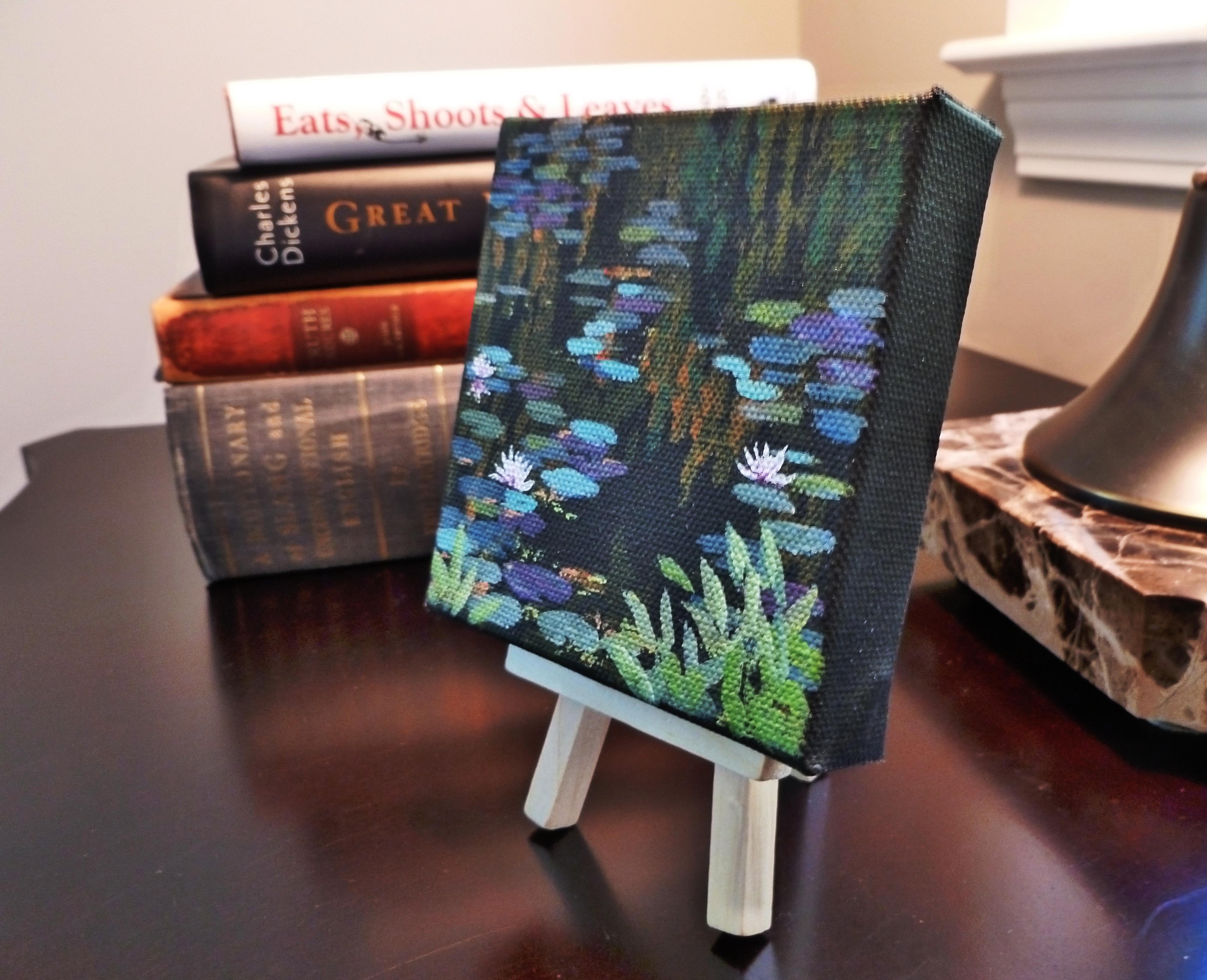 Floating Lilypads II - Painting by Catherine McCargar