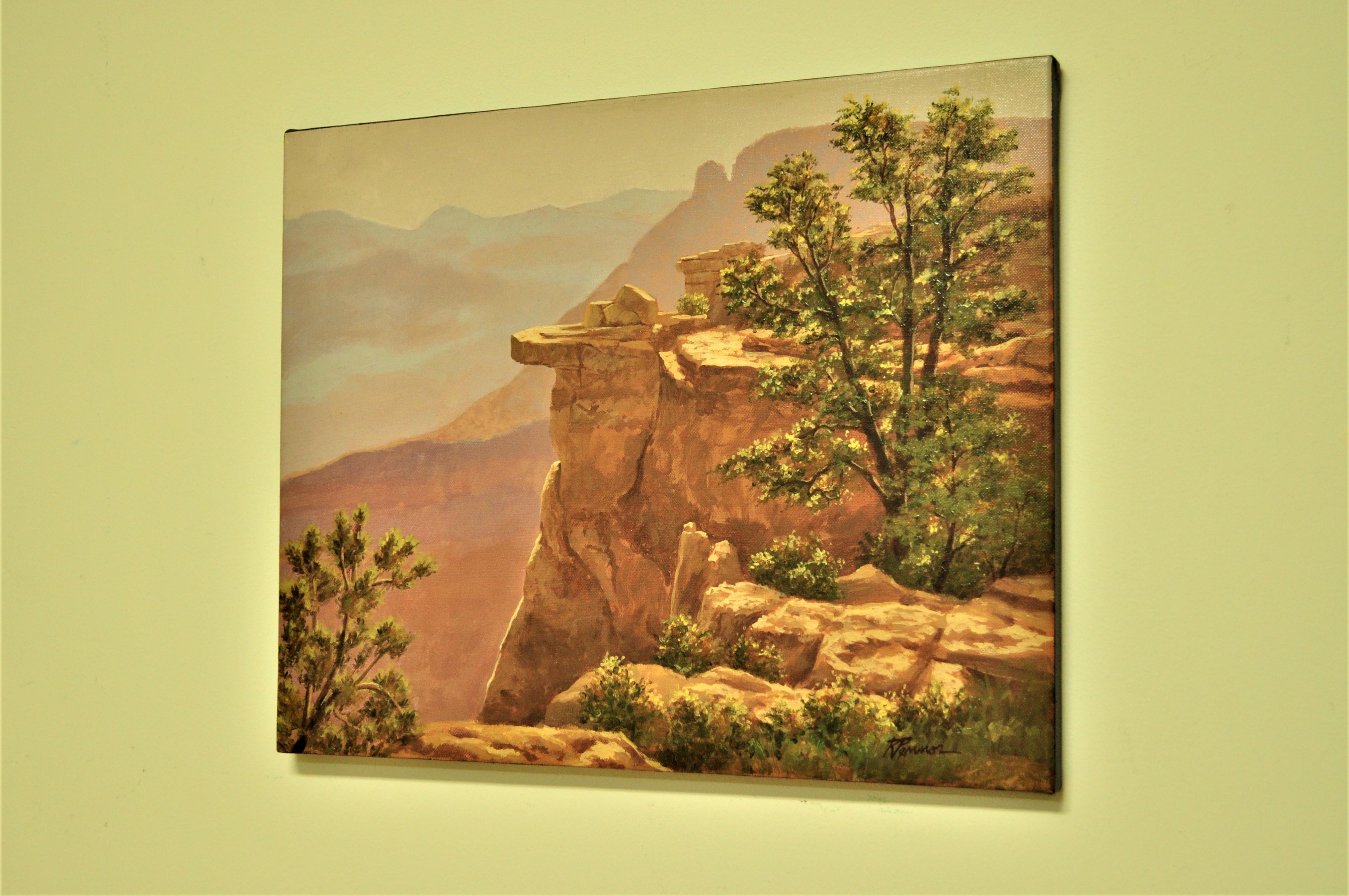 South Rim View, Grand Canyon - Painting by Robert Pennor