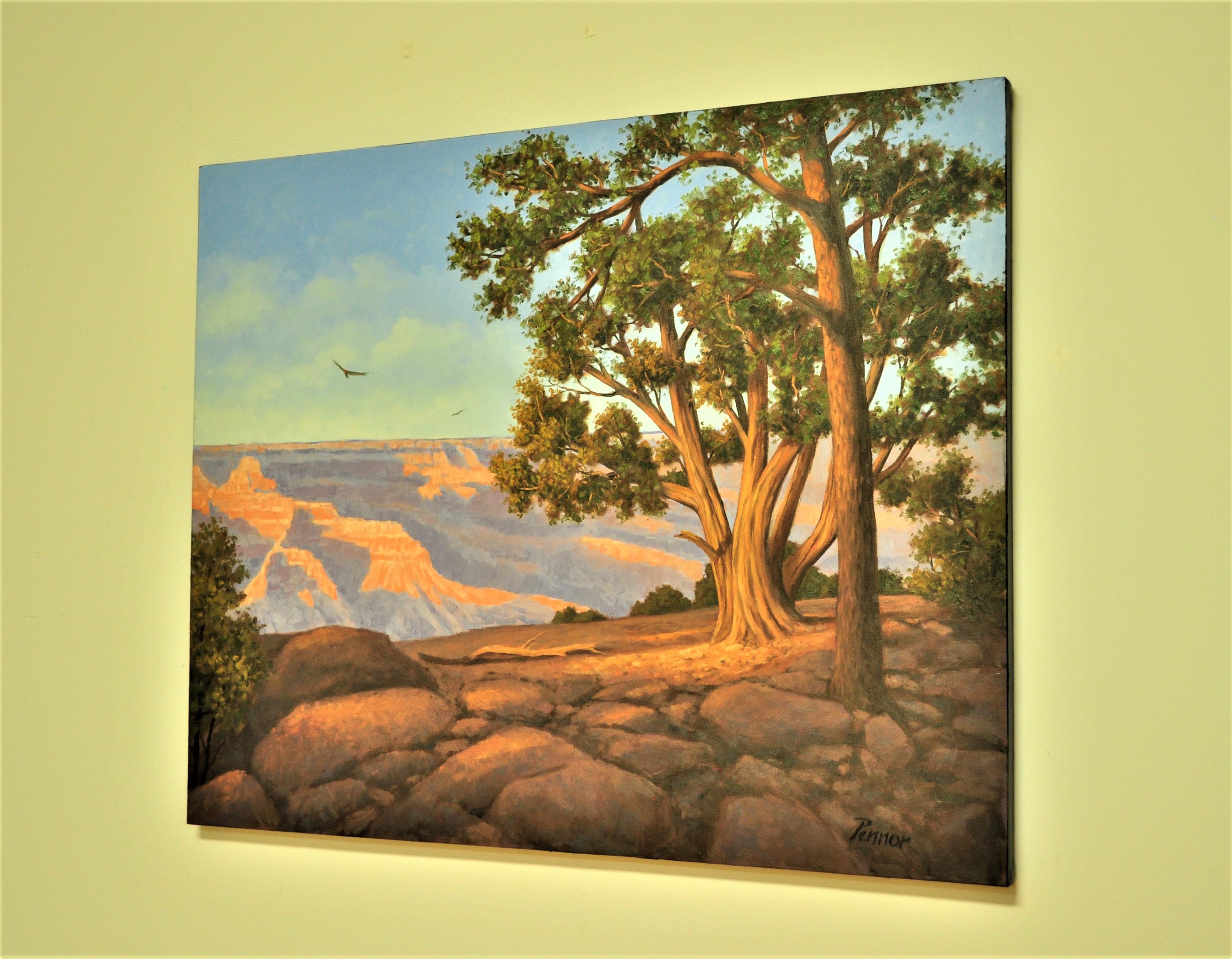 Grand Canyon View - Painting by Robert Pennor