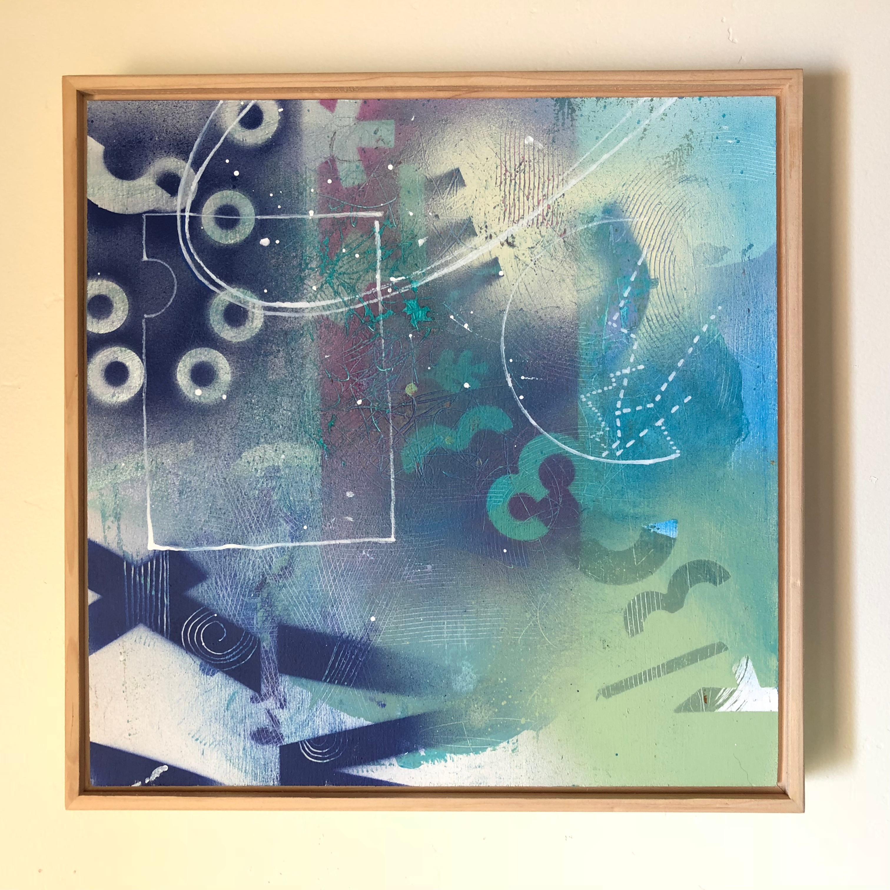 Le stelle stanno cadendo grosse come pietre - Painting Astratto di Janine Etherington