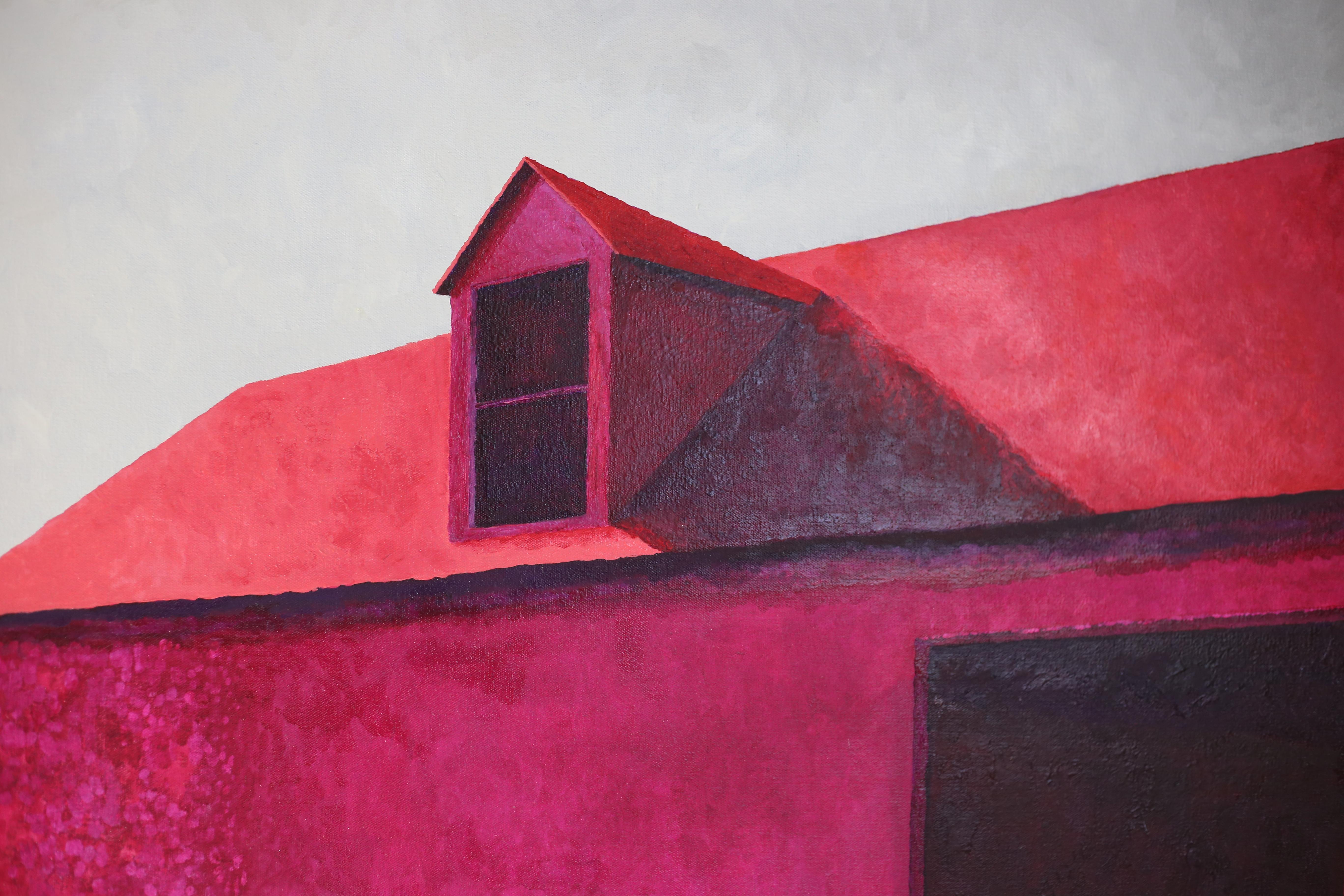 Bubble Gum Barn - Purple Interior Painting by Sean Williams