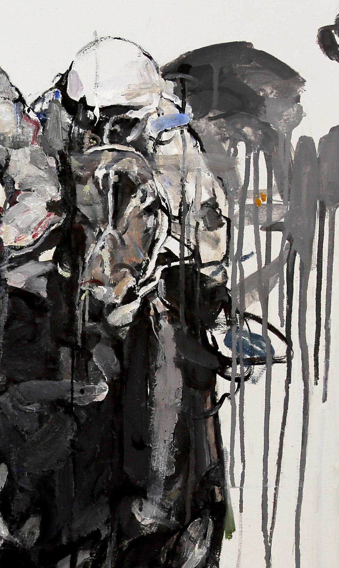<p>Artist Comments<br />This painting was inspired by the idea that we are shaped by outside forces, but remain unchanged, we persist in the face of adversity. It is what makes us human. My energetic oil paintings of stallions explore and illustrate