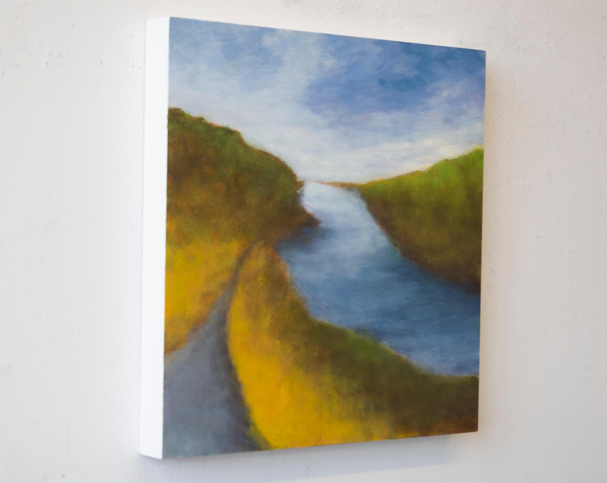 Upstream in Iceland - Painting by Victoria Veedell