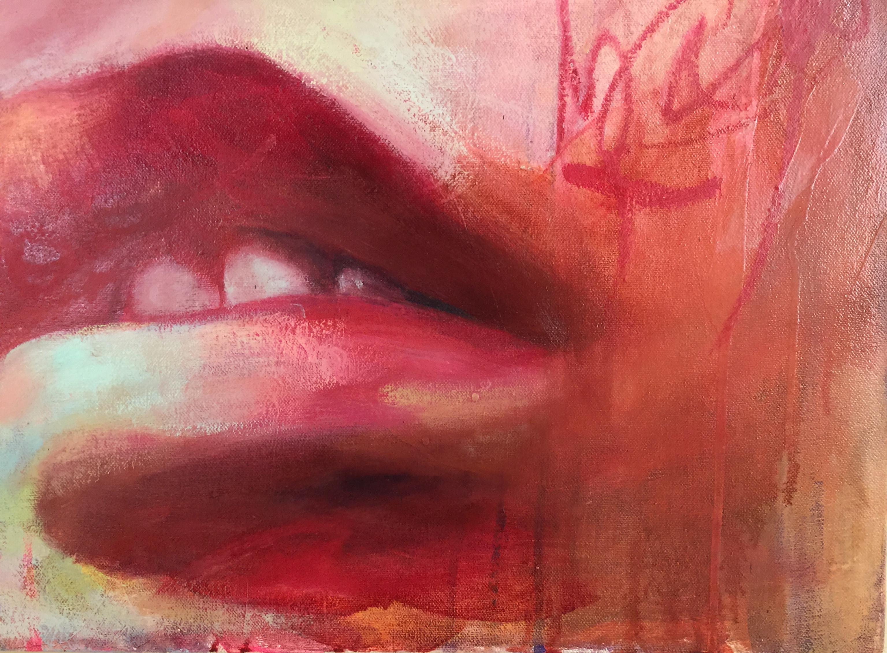 Seizing Fire - Contemporary Painting by Miranda Gamel