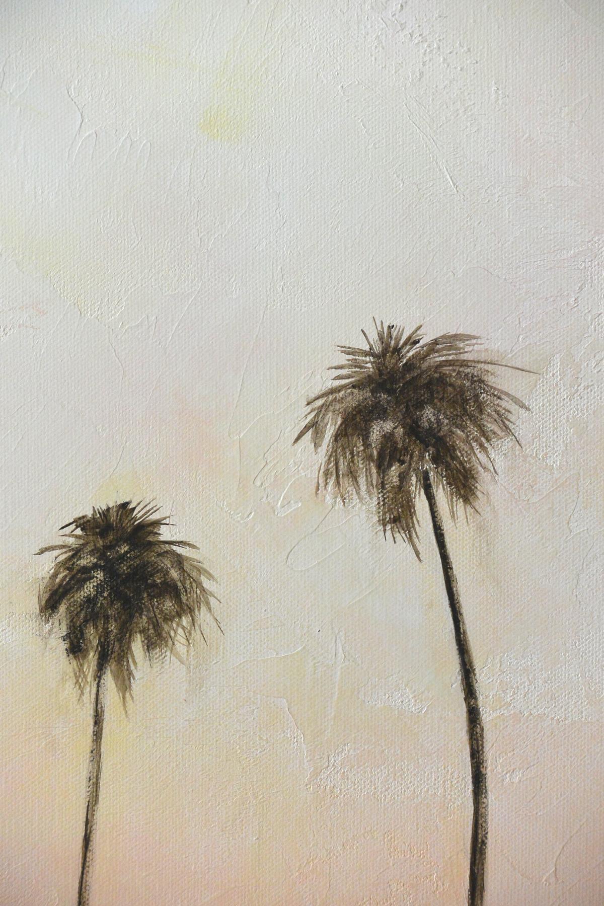 <p>Artist Comments<br />Though this painting was inspired by the trees overlooking a golf course while in Florida, I remember seeing palms like these lining Sunset Boulevard.  </p><p>About the Artist<br />Sally Adams recalls the moment she became a