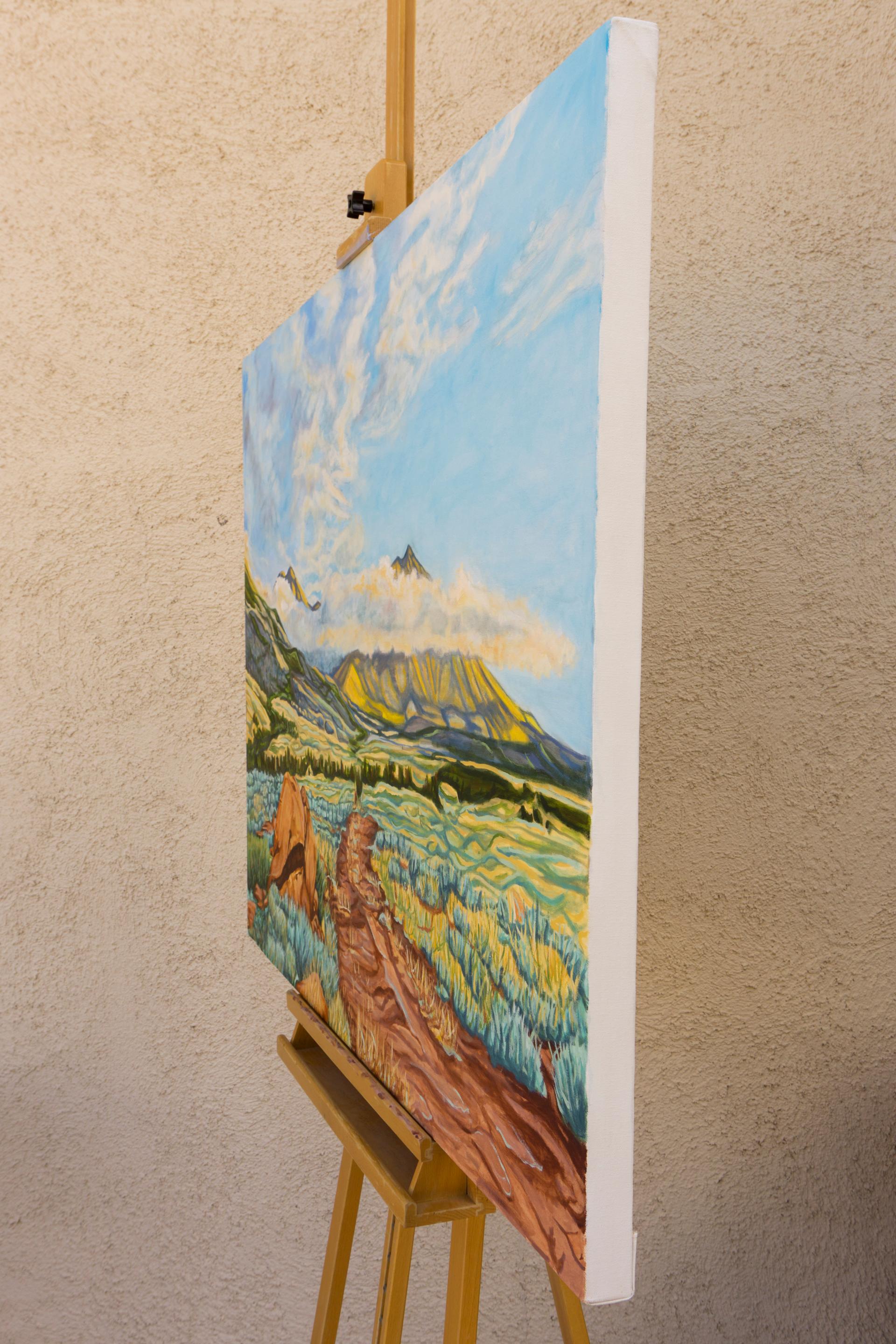 Intervalle en montagne - Impressionnisme abstrait Art par Crystal DiPietro