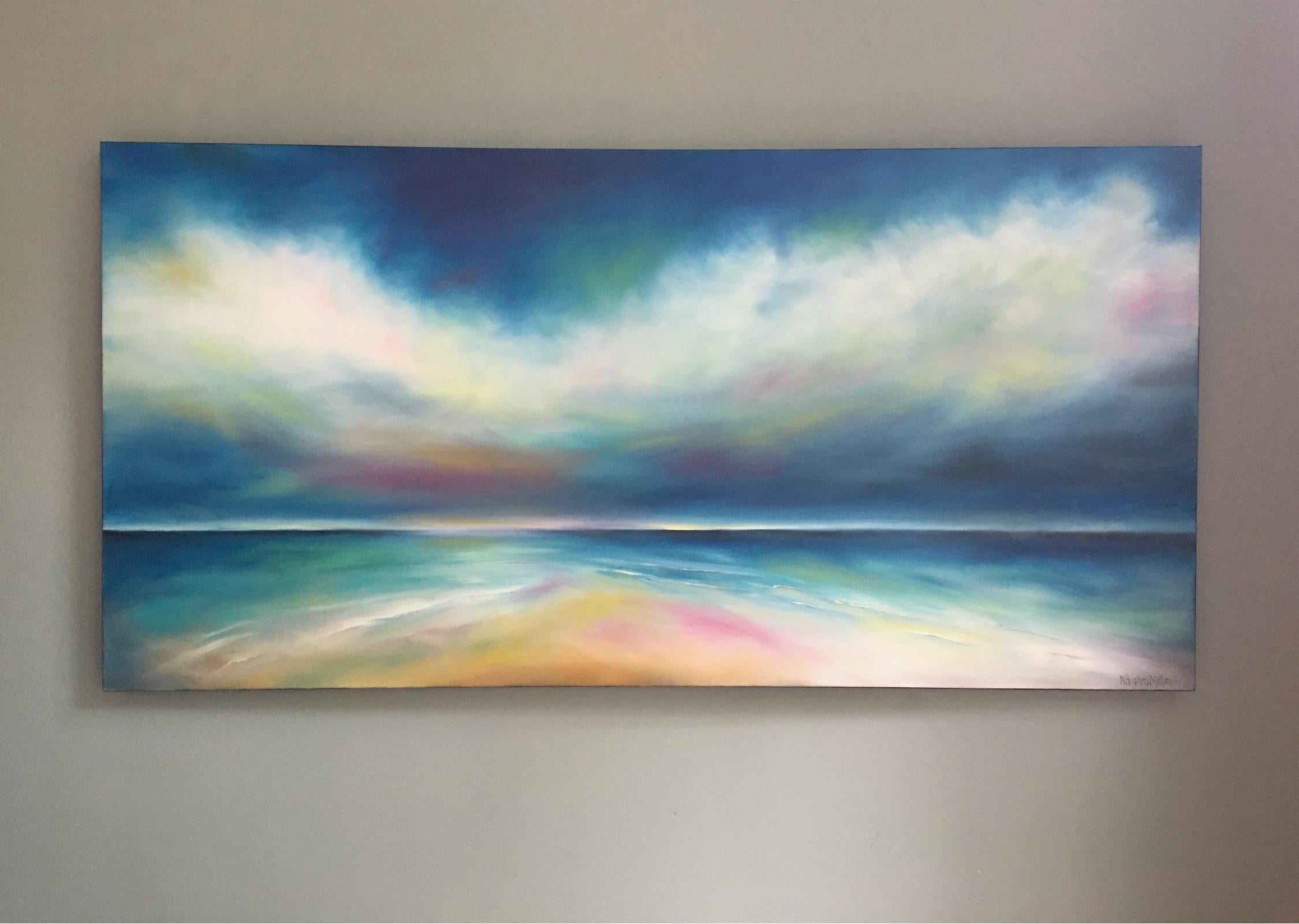 Onshore Clouds - Abstract Impressionist Art by Nancy Hughes Miller