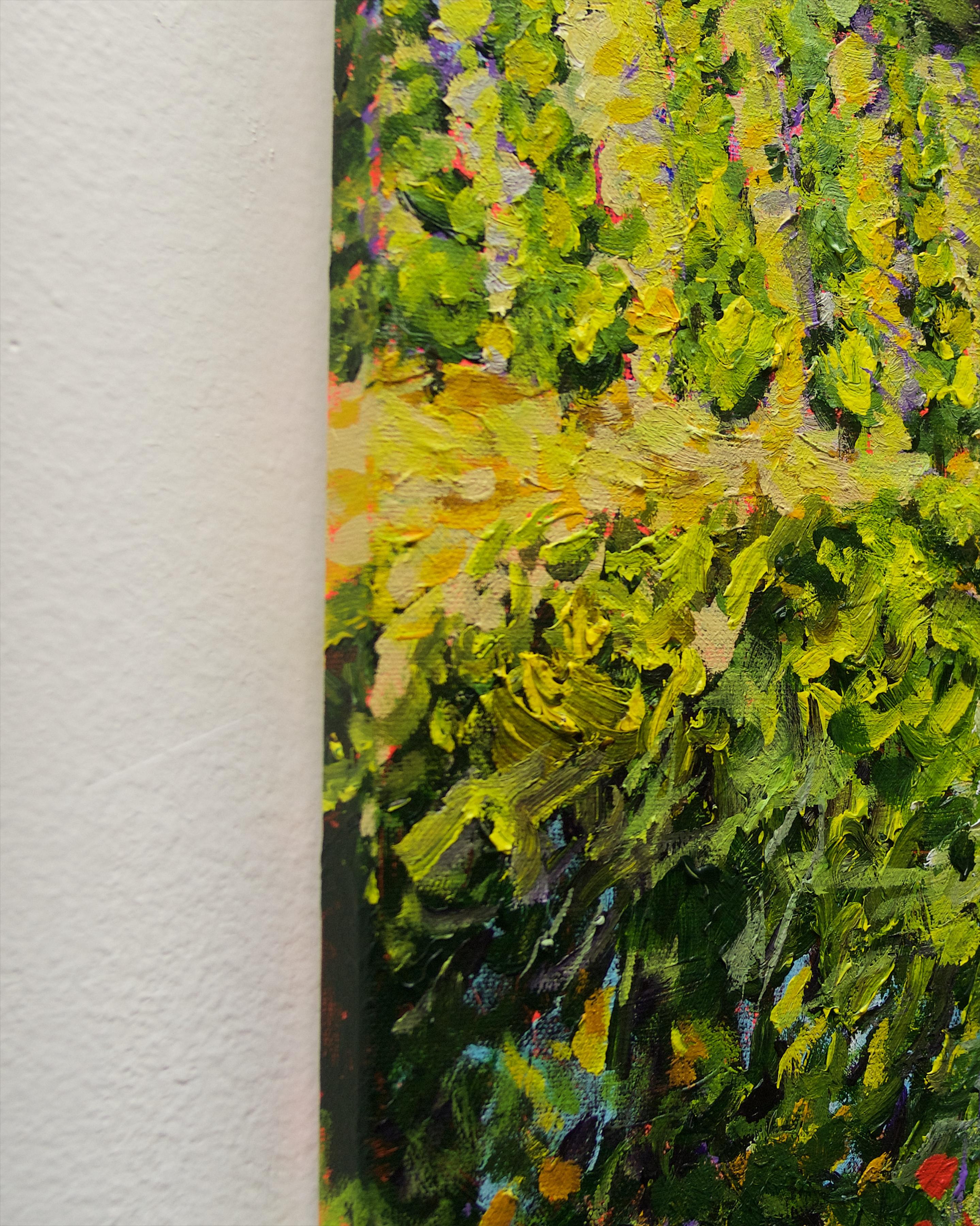 Mountain Vineyard - Abstract Impressionist Art by Allan P. Friedlander