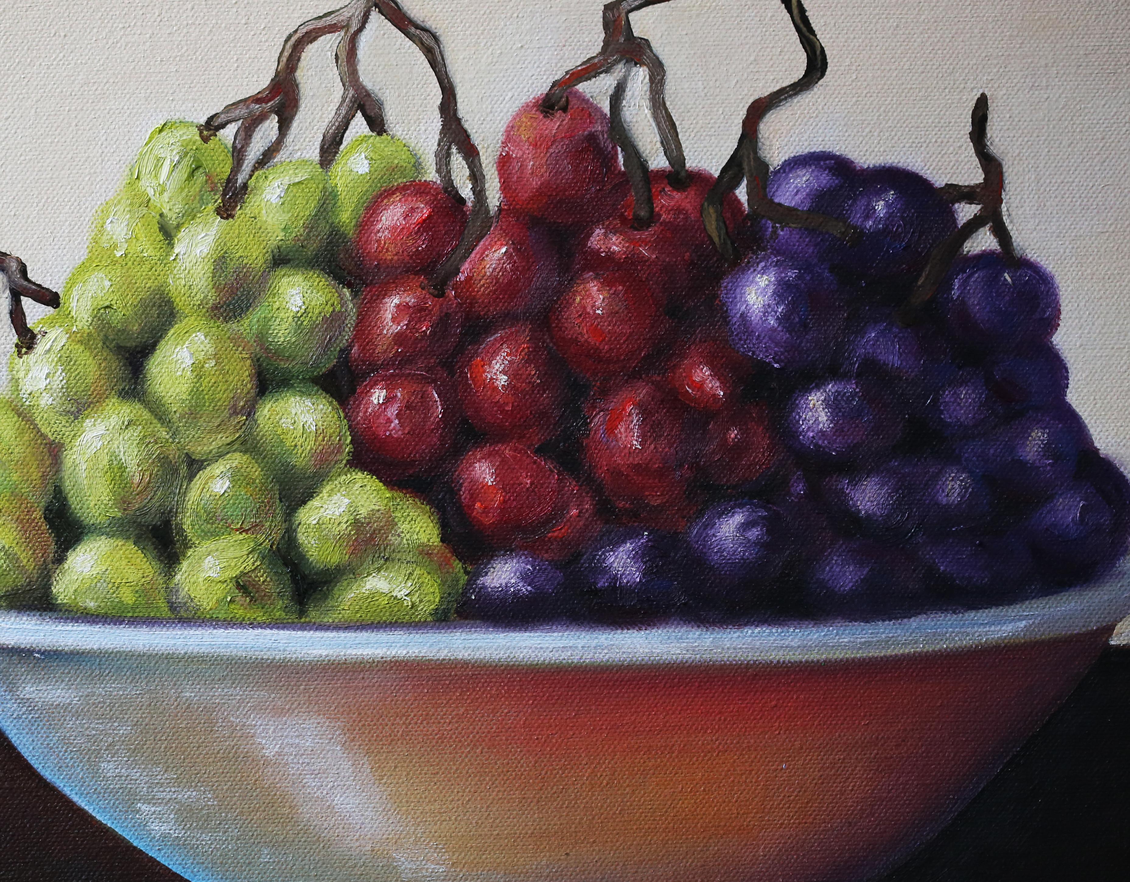<p>Artist Comments<br />I'm working on a series of fruits and vegetables that come in rainbow colors. It's amazing how just the skin and the flavor are the only thing that makes these grapes different from each other.</p><p>About the Artist<br
