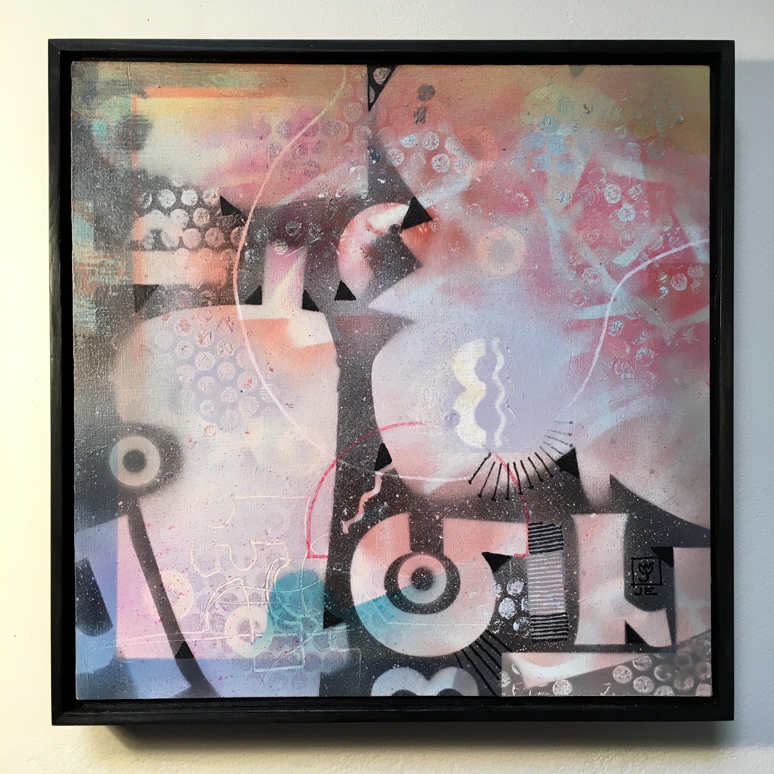 Subway Jive (Abstrakt), Painting, von Janine Etherington