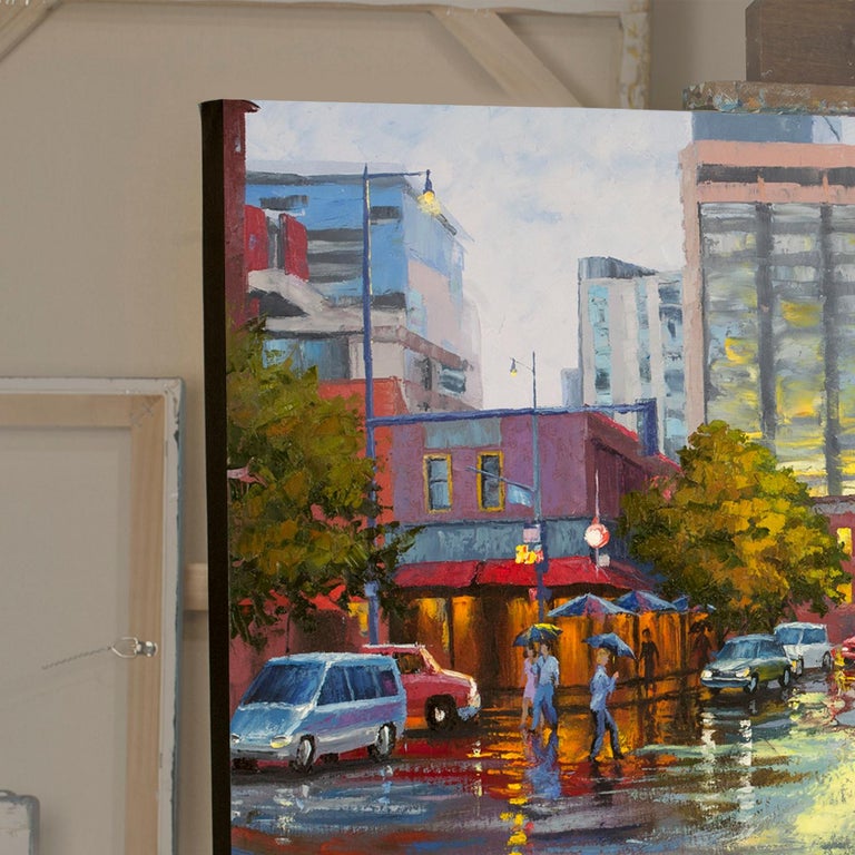 Stanislav Sidorov Oxford Cafe, Downtown Denver, Painting