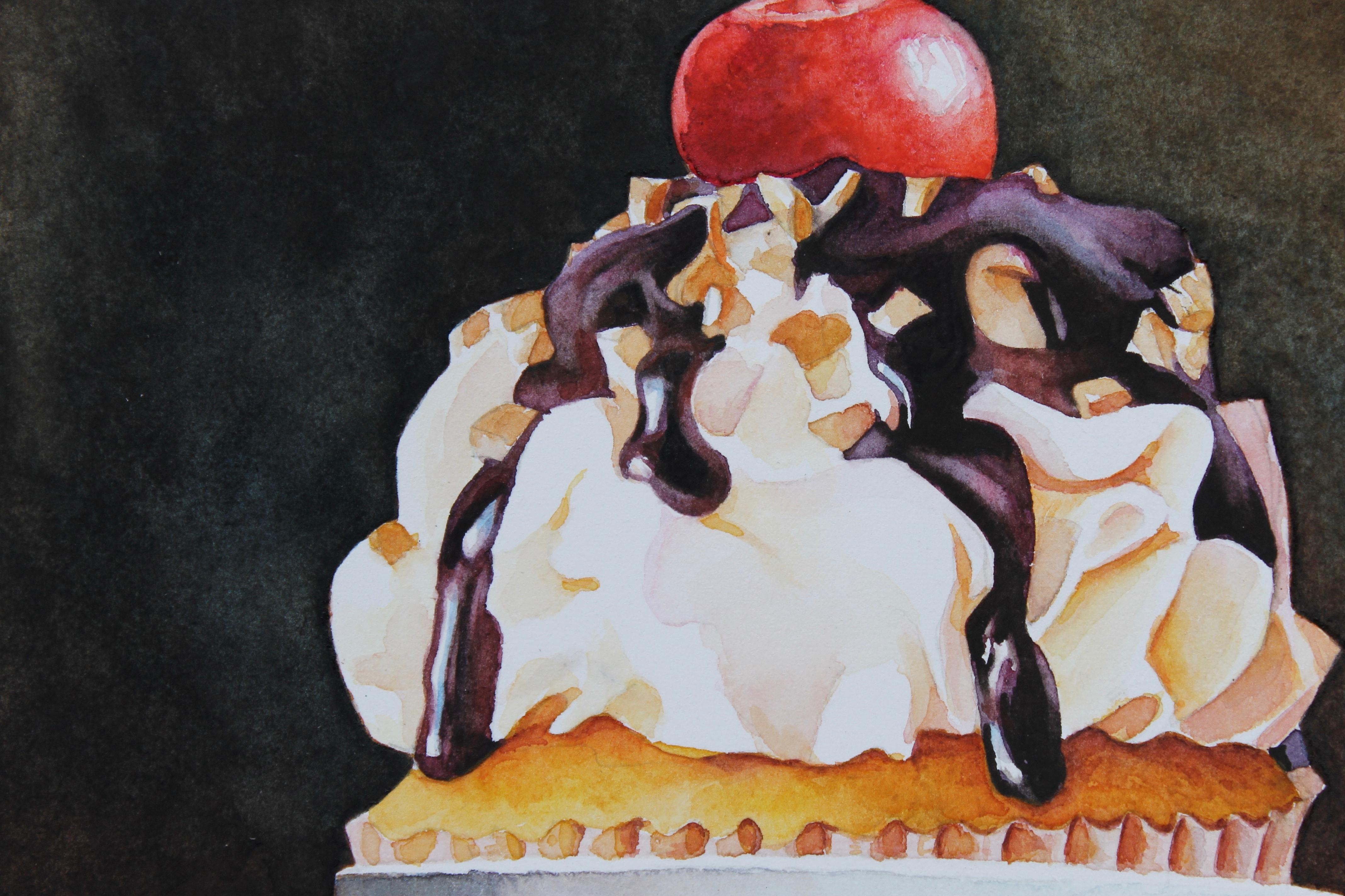 With Cream and Sugar..., Original Painting - Surrealist Art by Dwight Smith