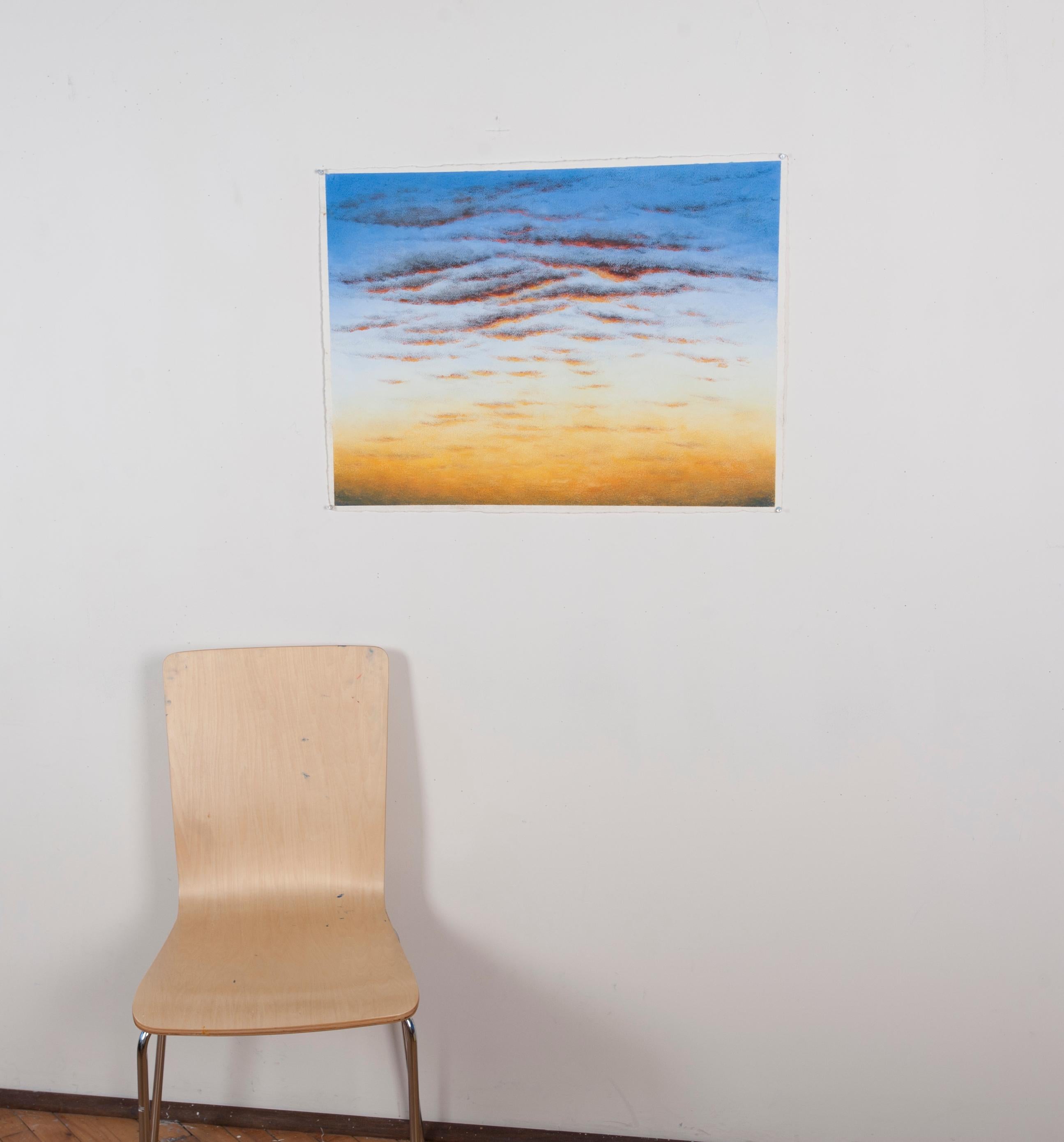 <p>Artist Comments<br>This gouache and soft pastel painting on watercolor paper was inspired by the warm glow of the sky at sunrise and the promise of a new and better day ahead.</p><p>About the Artist<br>Laura Guese loves the few seconds when the
