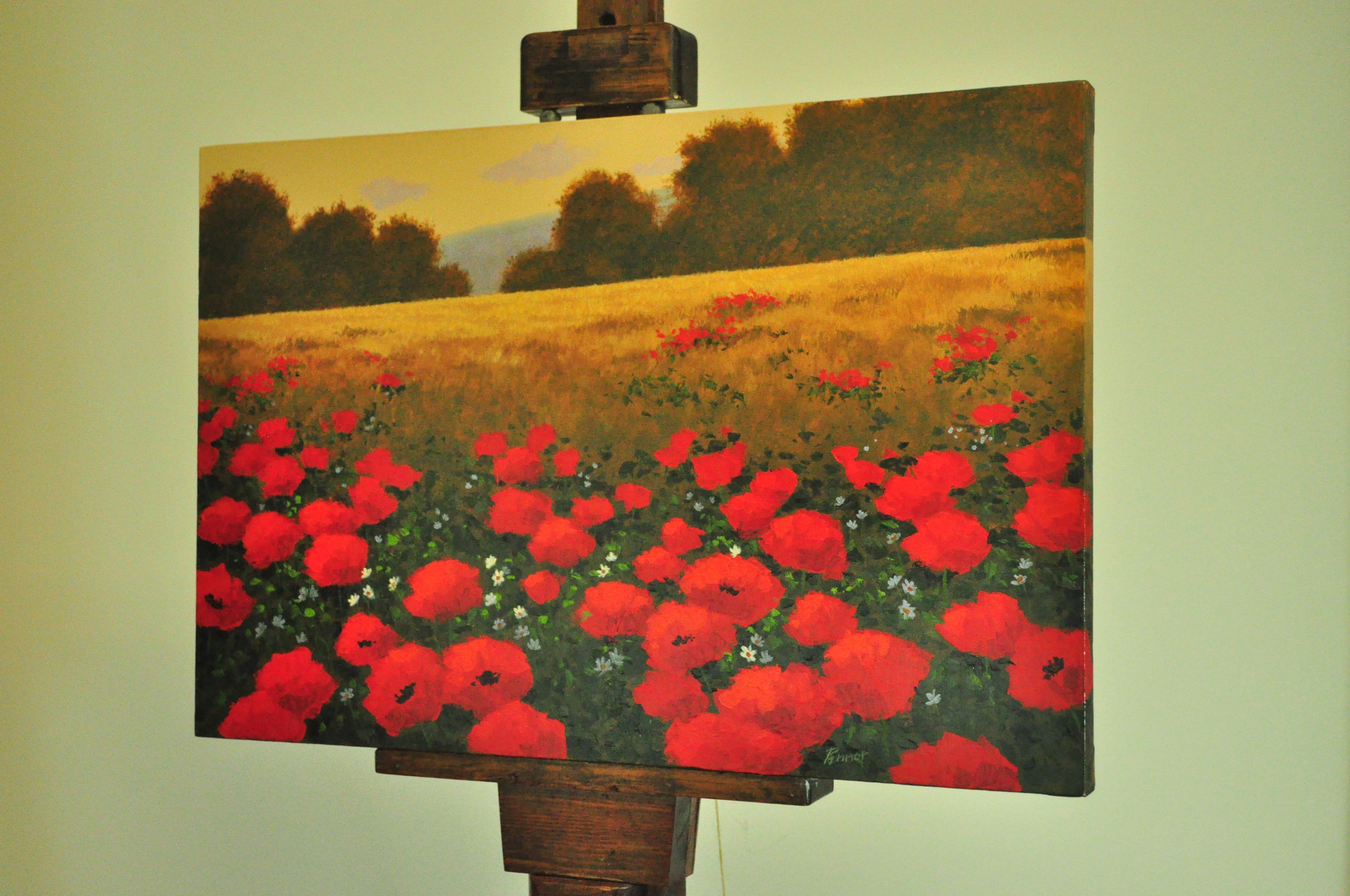 red poppies painting