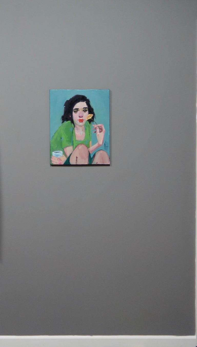 Nancy Rhodes Harper Nancy Rhodes Harper - Yellow Flower, Oil Painting For Sale at 1stDibs