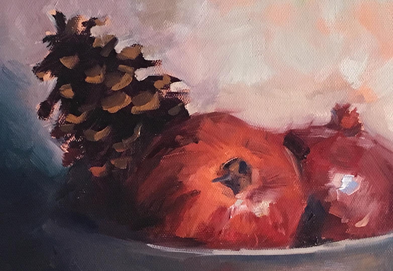 Crimson Beauties, Oil Painting 1