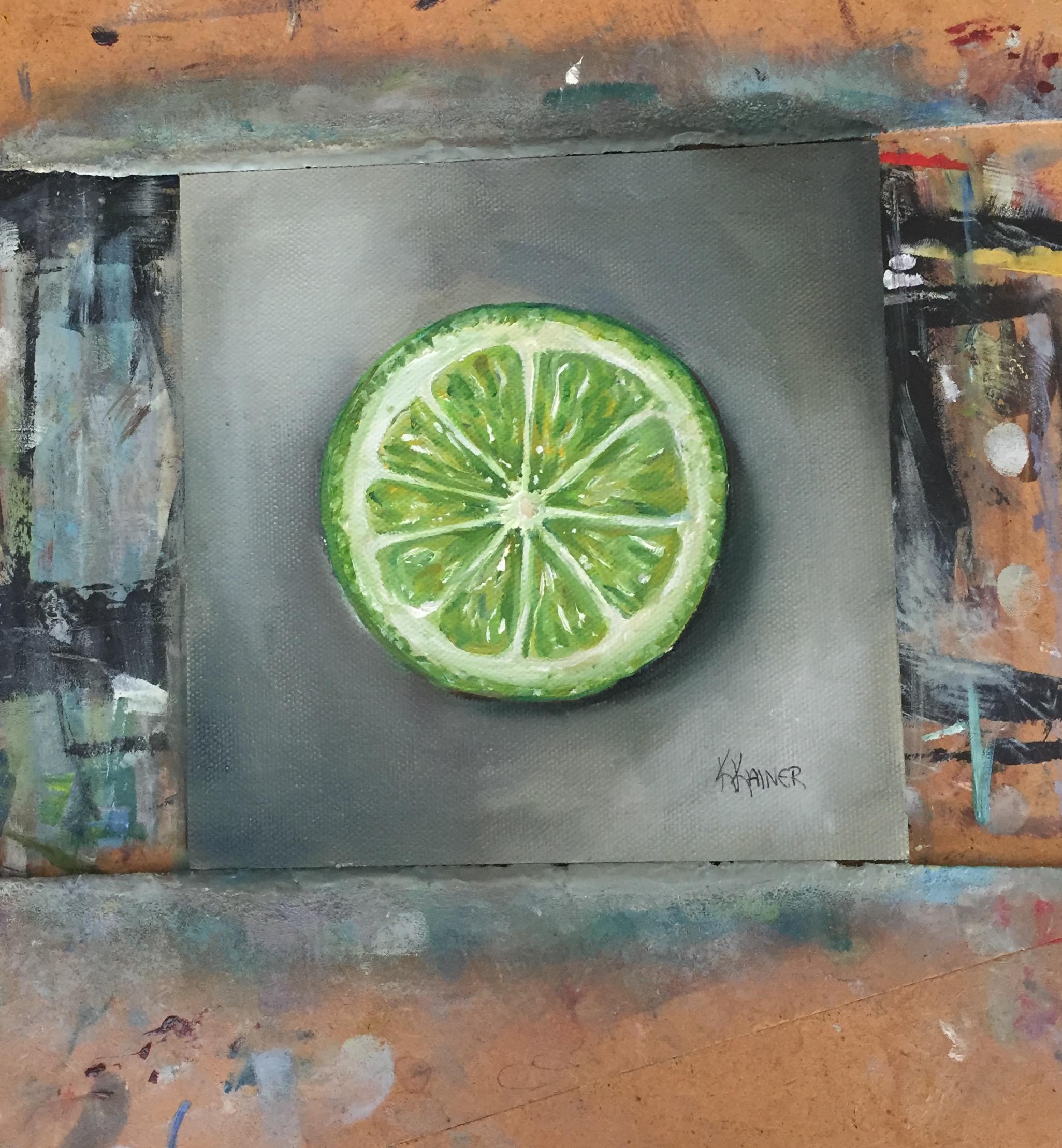 lime slice painting