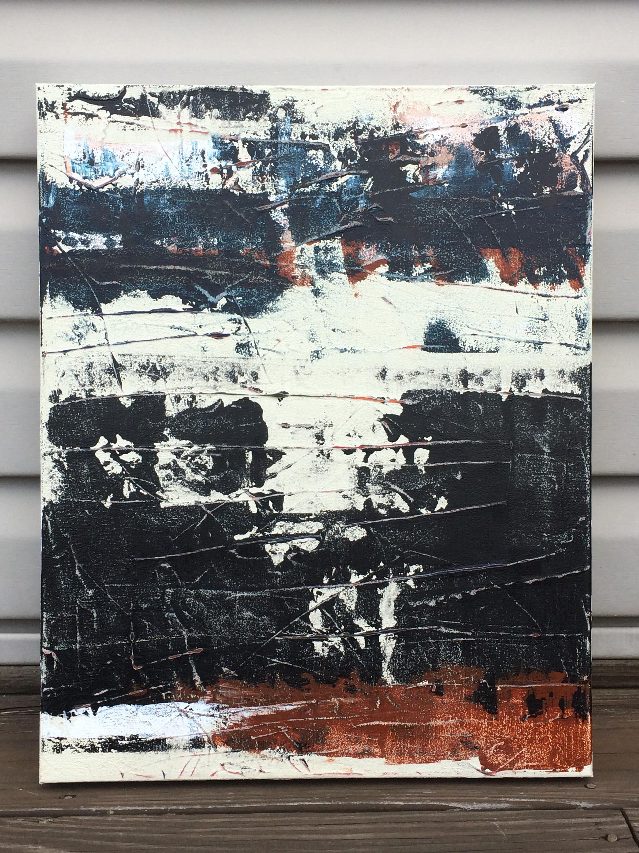 Il buco dentro - Painting Astratto di Gary J. Noland Jr.
