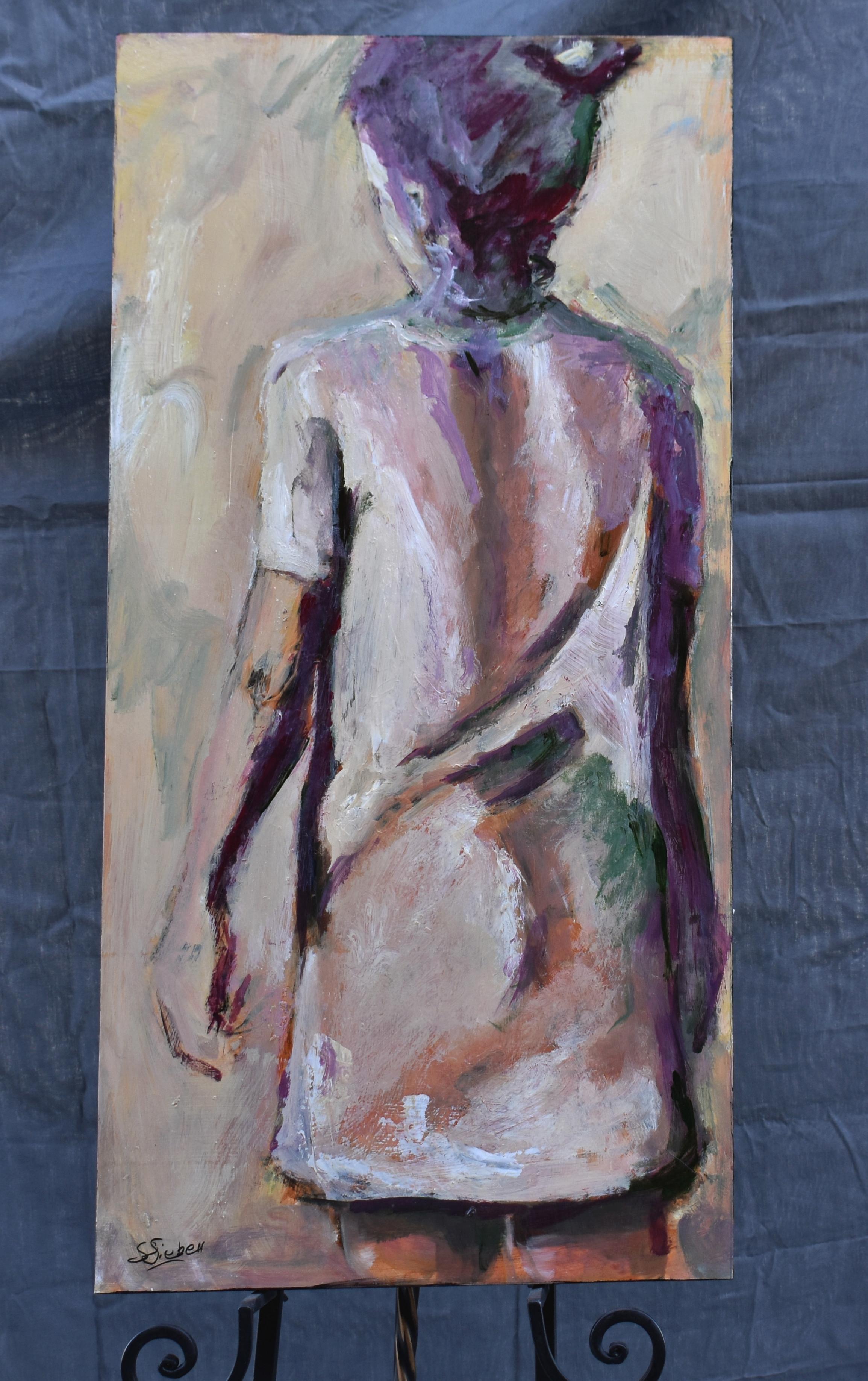 <p>Artist Comments<br>A wet t-shirt makes this a nearly nude figurative painting.  </p><p>About the Artist<br>Sharon Sieben prefers working in a loose, fluid technique and finds inspiration in the most unexpected things. Her parents bought her a set