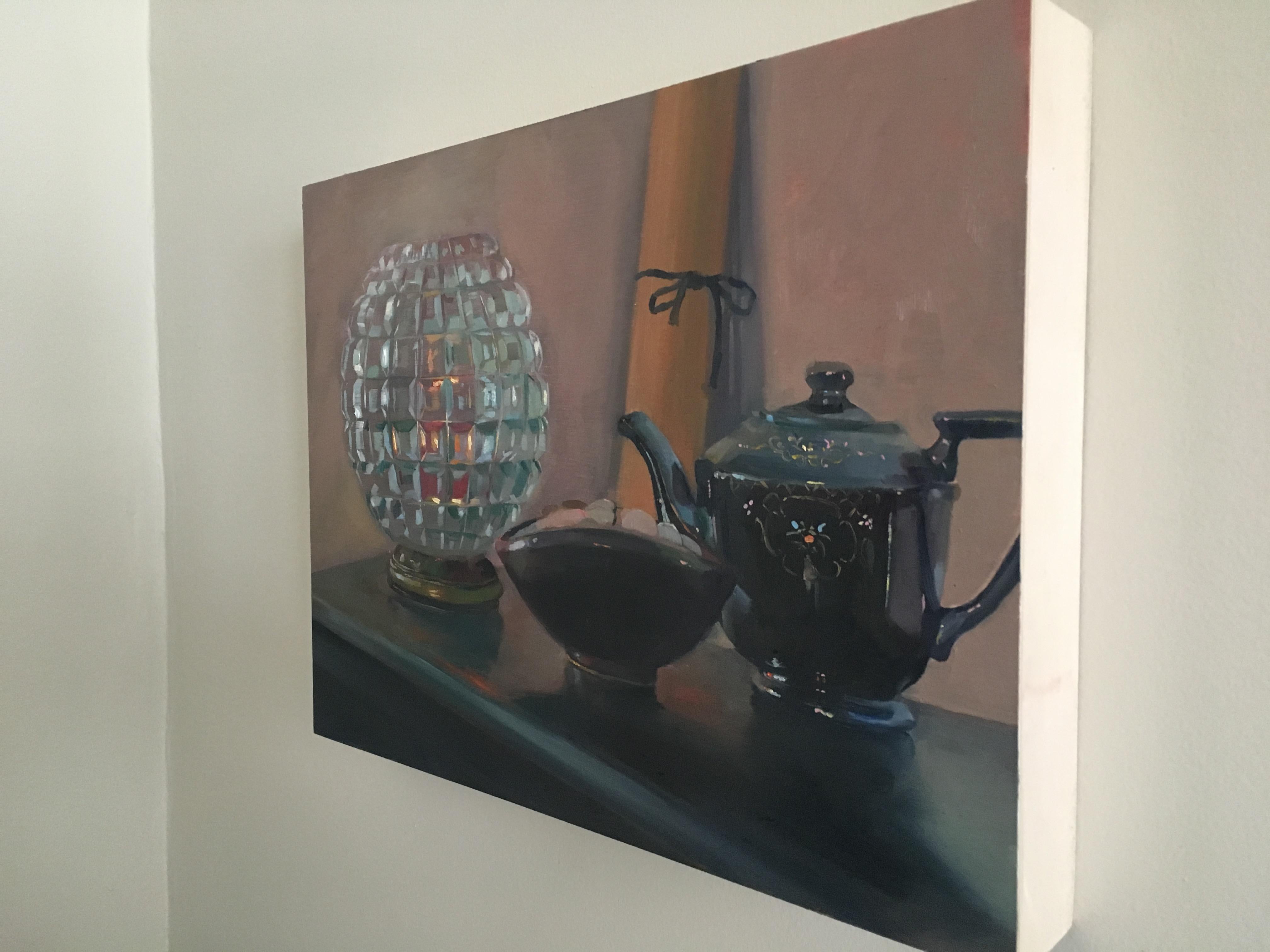 Still Life with Grandma's Teapot - American Realist Art by Carl  Grauer