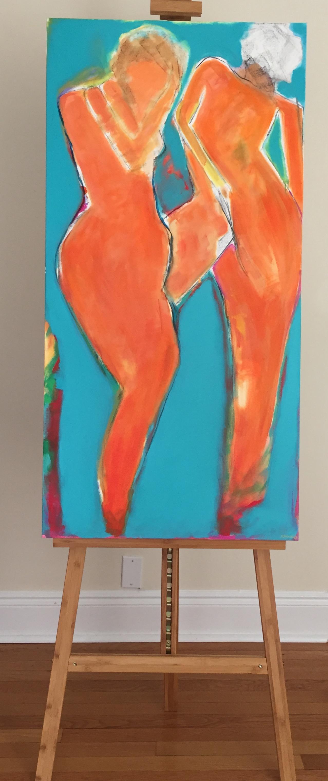 Dance 2 - Contemporary Painting by Robin Okun