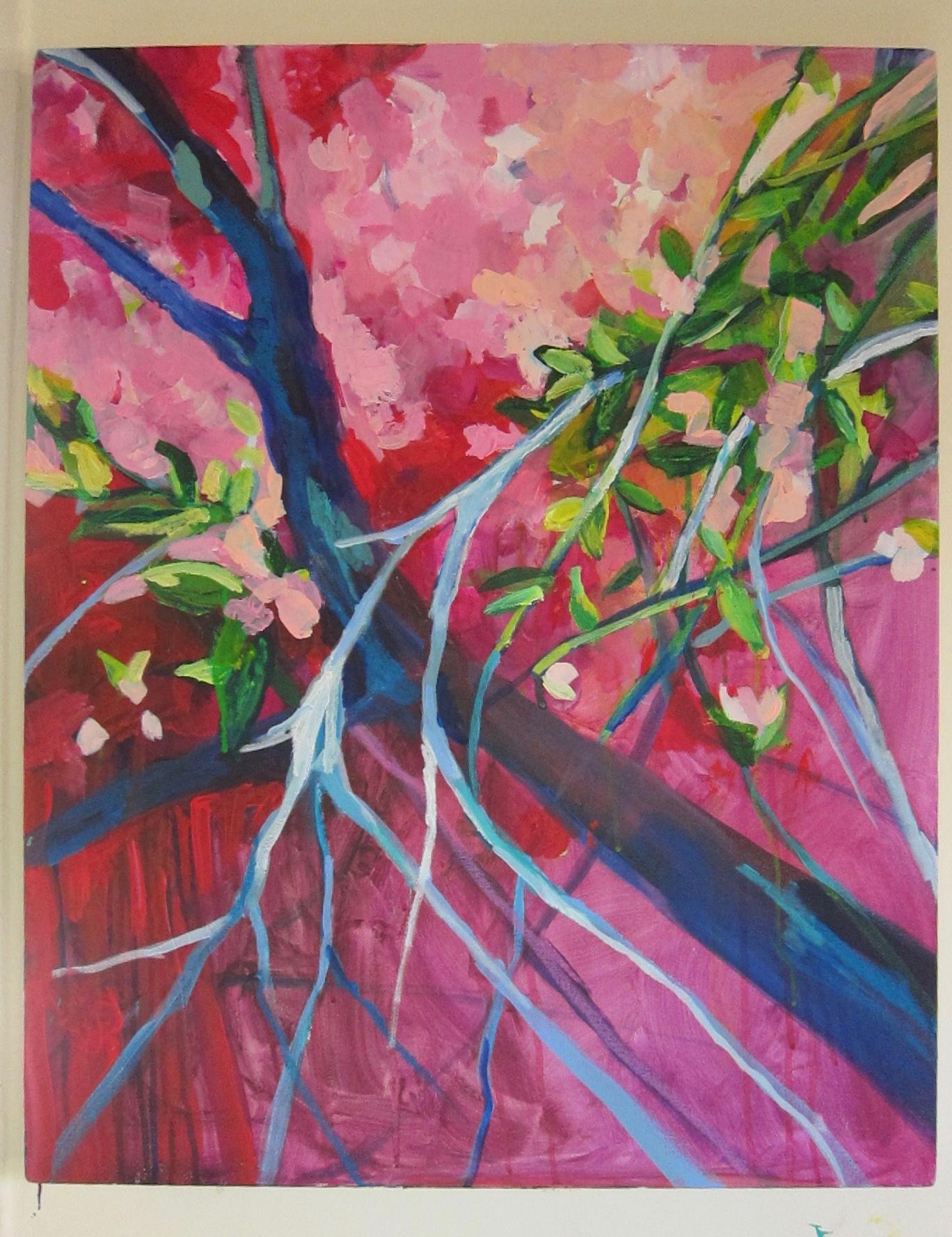Medley of Blossoms - Abstract Impressionist Painting by Colette Wirz Nauke