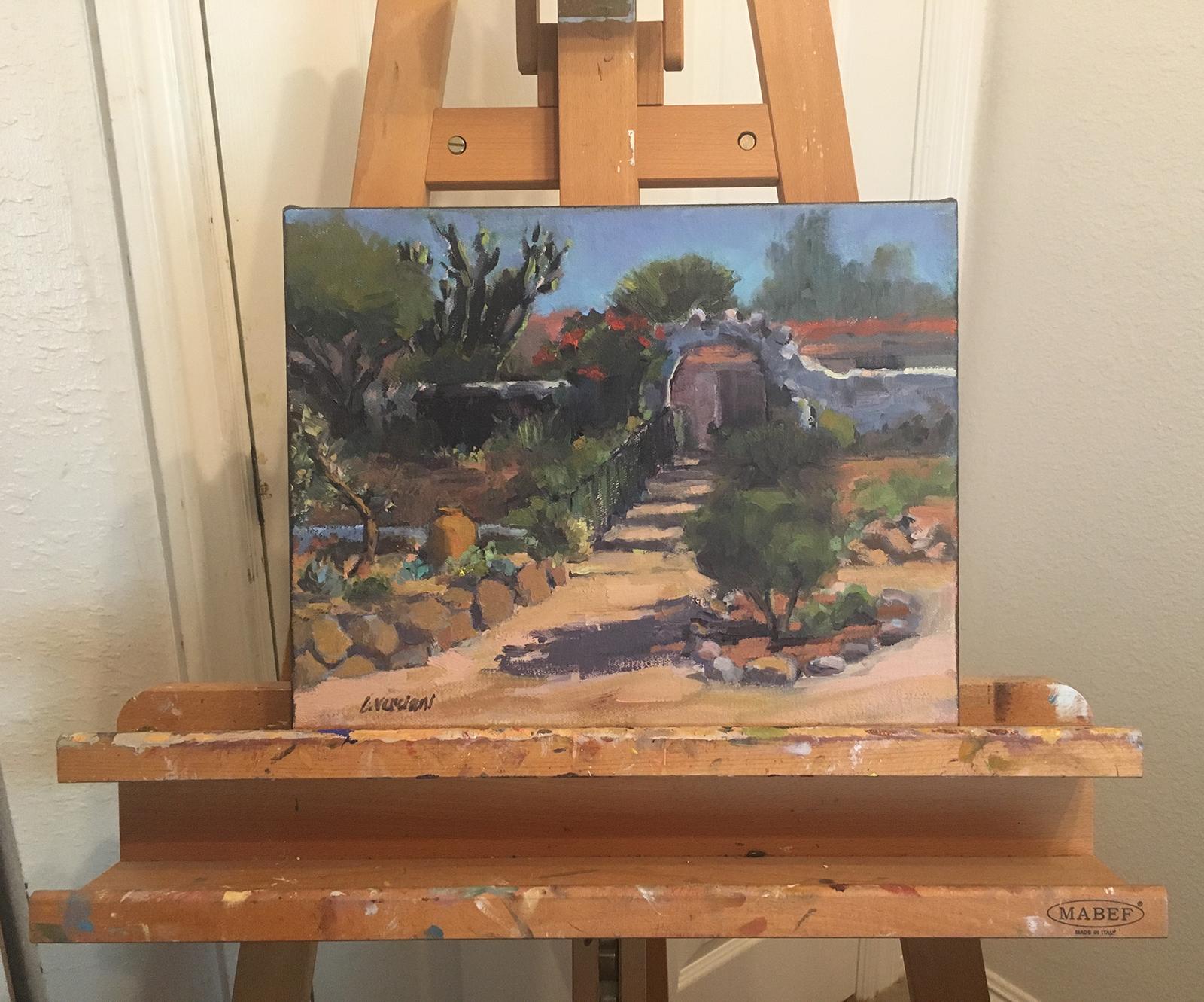 <p>Artist Comments<br />This is a plein air painting created on location at Leo Carrillo Park in California. Leo Carrillo used to be a private residence of a famous actor by the same name in the 1930s. There are beautiful hidden treasures all around