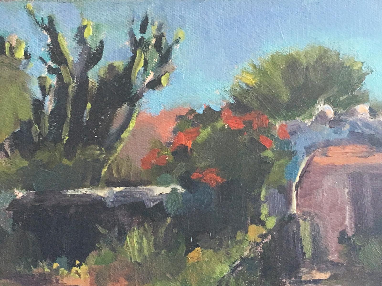 Ranchero's Garden, Oil Painting 1