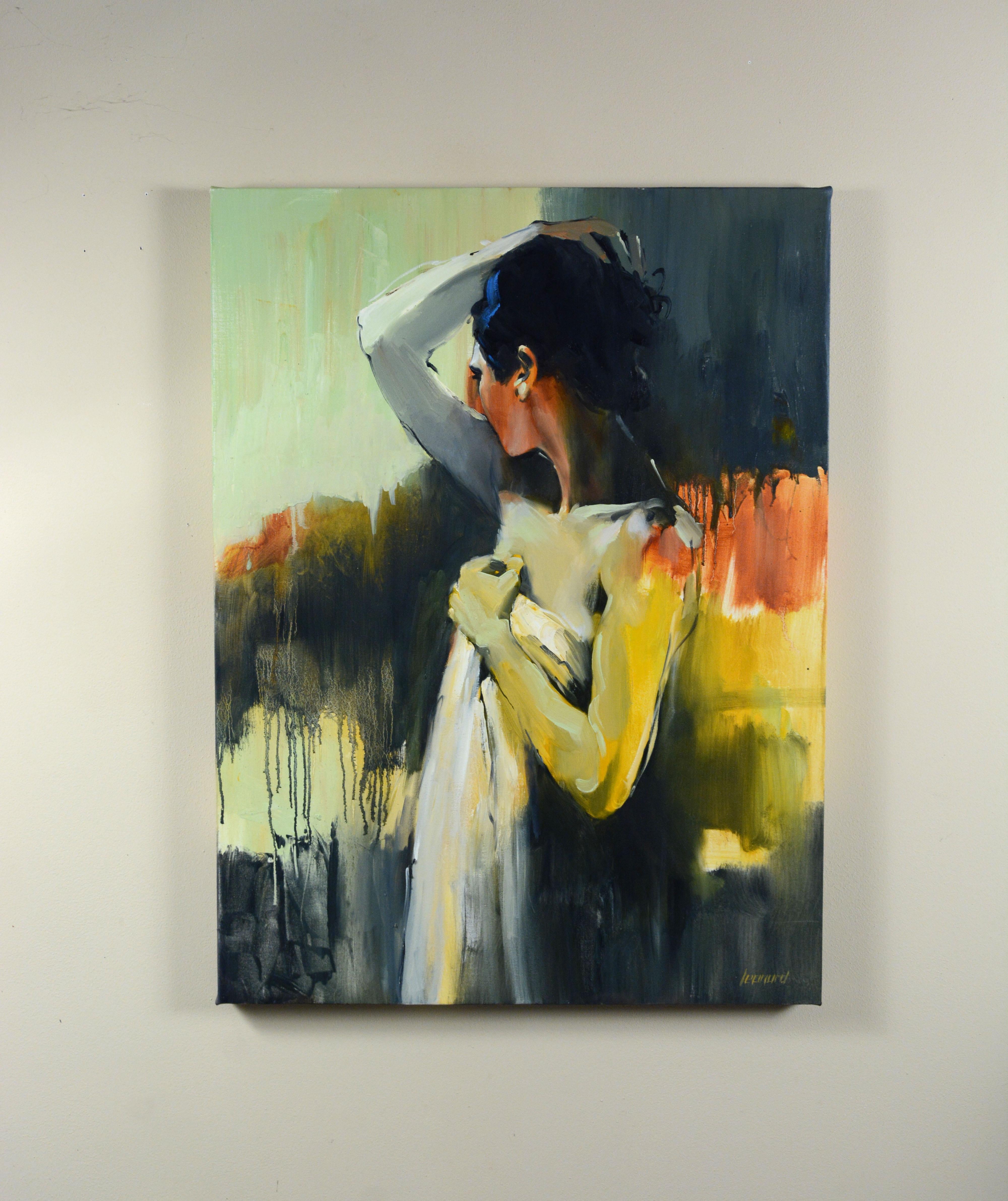 In bianco - Painting Espressionismo astratto di Gary Leonard