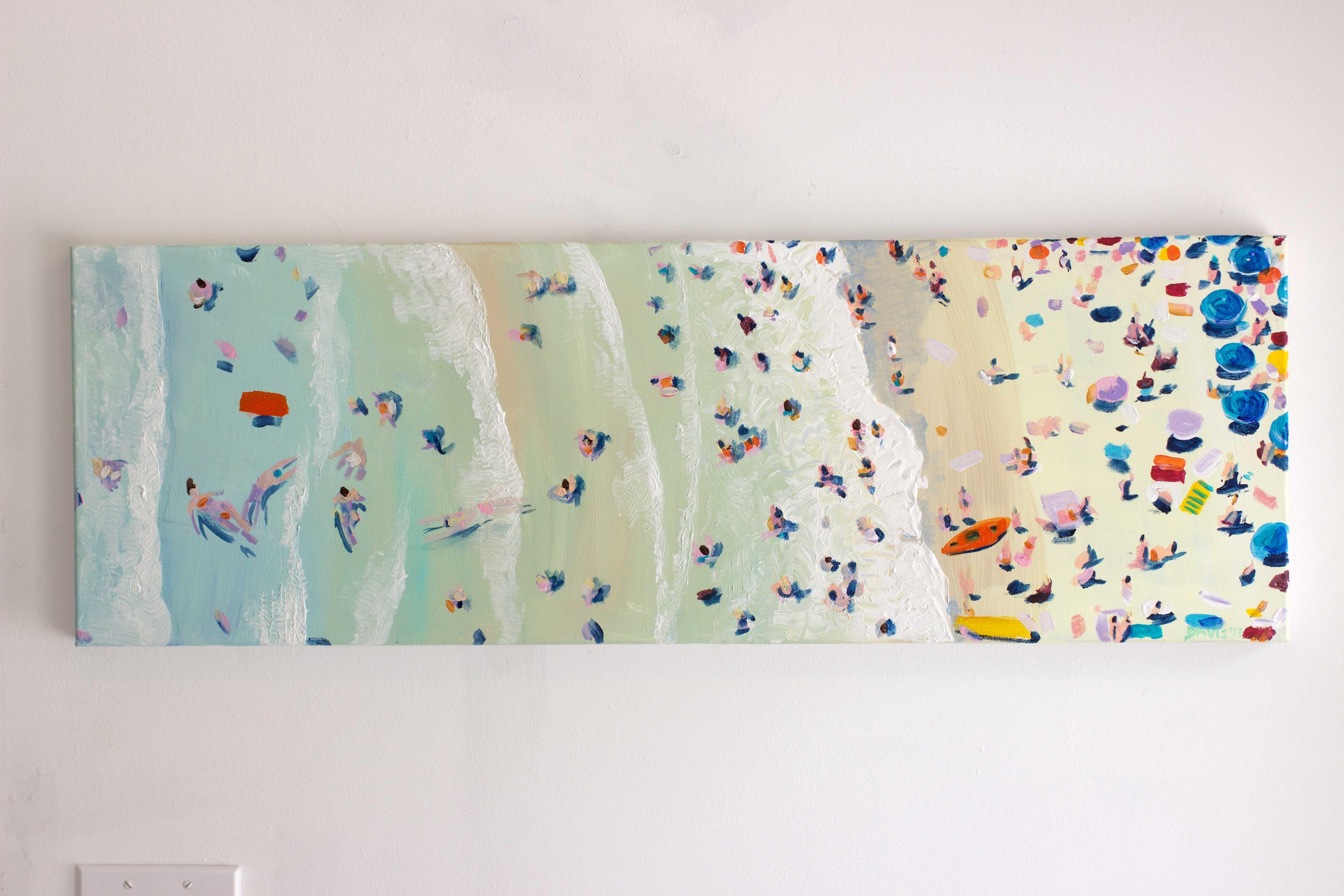 Water Line (Horizontal #2) - Pop Art Painting by Joe Davis